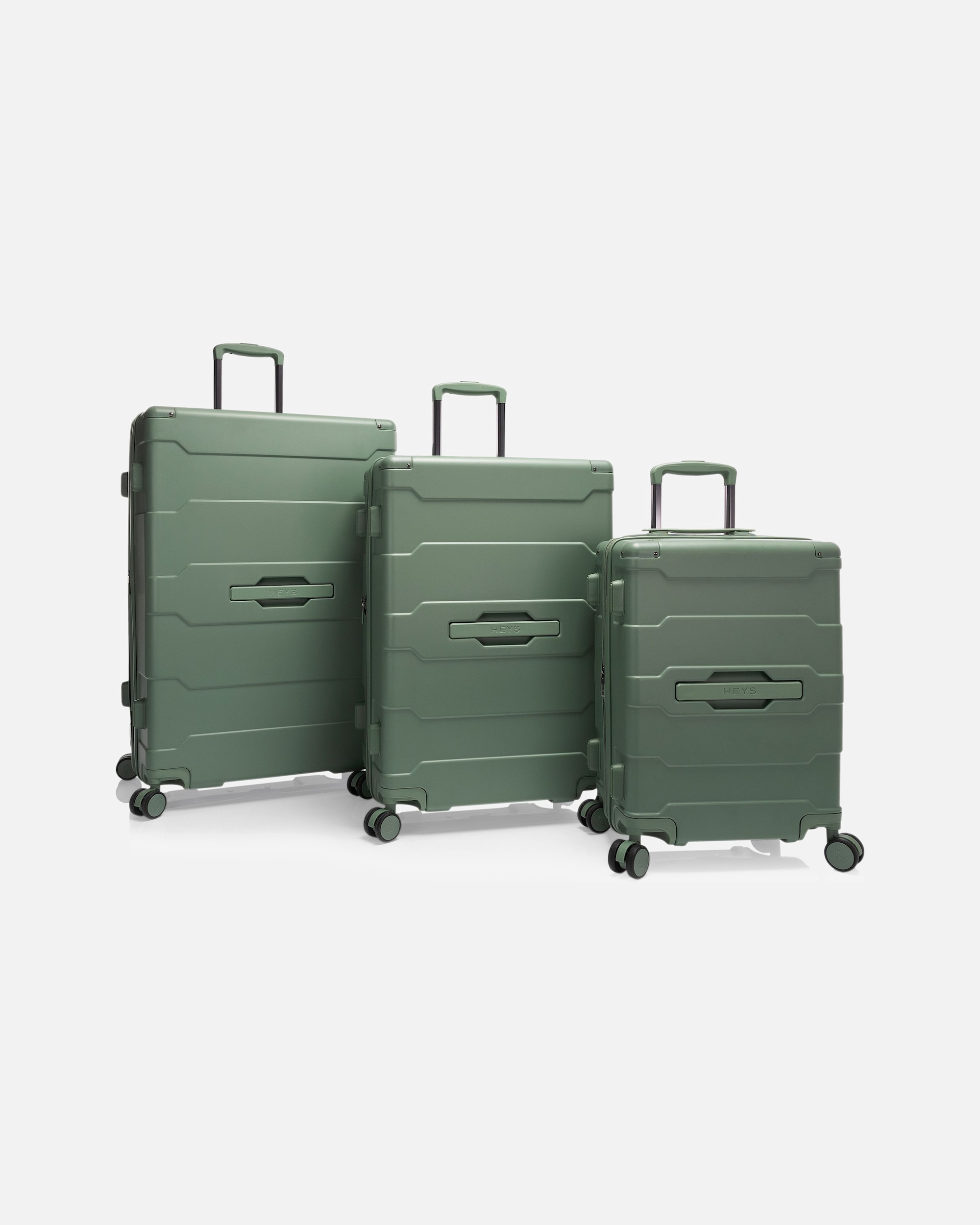 Valise for HommeHeysReNew 4 roues Set de valises 3 pièces '"avec soufflet d''extension"'evergreen