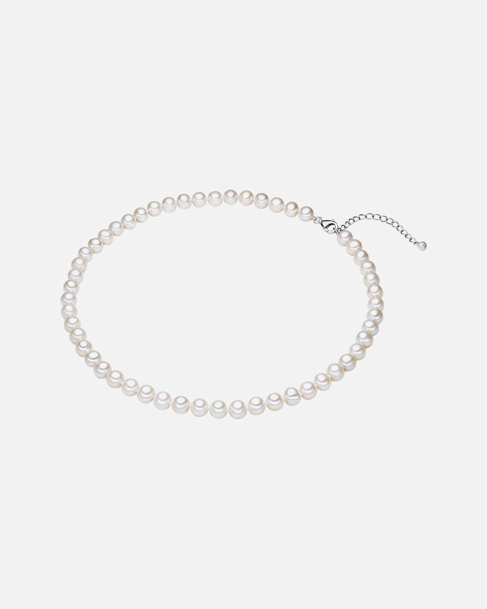 Collier for FemmeValero PearlsChaîne Argent sterling Perle de culture d'eau douce en Argent70 cm + 5 cm