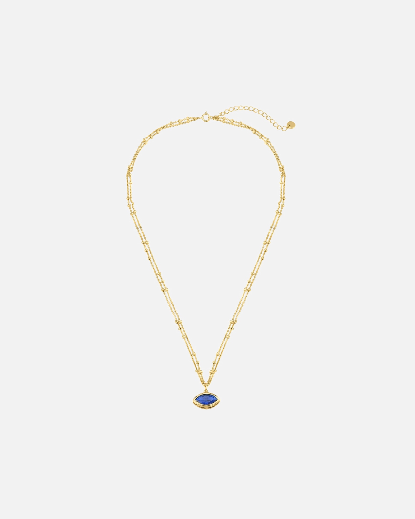 Collier for FemmeGlanzstücke MünchenChaîne Œil omniscient en Argent sterling en Or jaune40,0 cm Basiskette + 5,0 cm Verlängerung