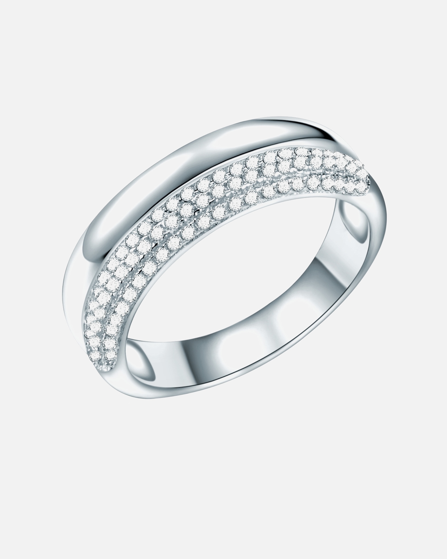 Bague for FemmeRafaela DonataBague en argent Argent sterling Oxyde de zirconium (CZ) en Argent56