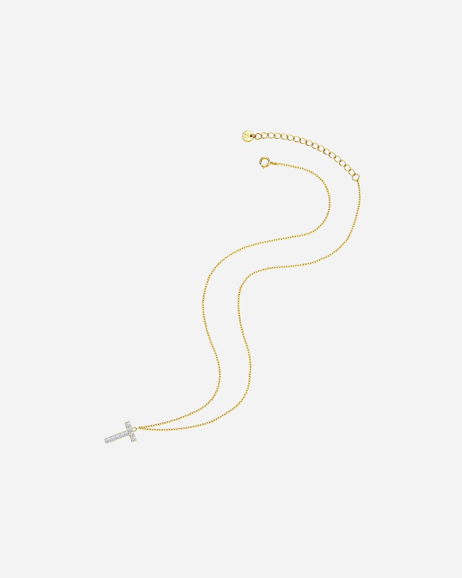 Collier for FemmeGlanzstücke MünchenCollier en argent Lettre E Argent sterling Oxyde de zirconium (CZ) en Or jaune40,0 cm Basiskette + 5,0 cm Verlängerung