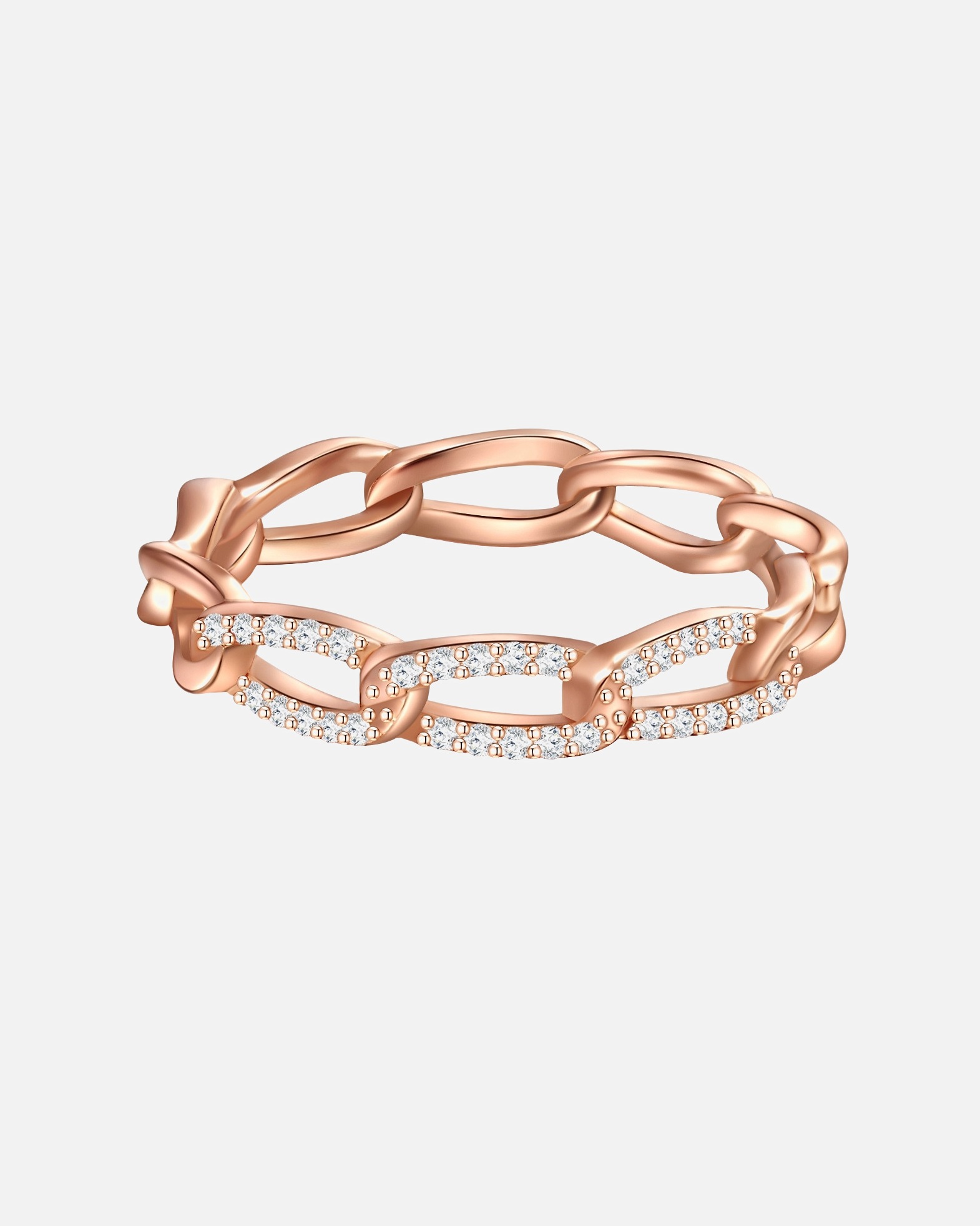 Bague for FemmeBague en argent Argent sterling Oxyde de zirconium (CZ) en Or rose48