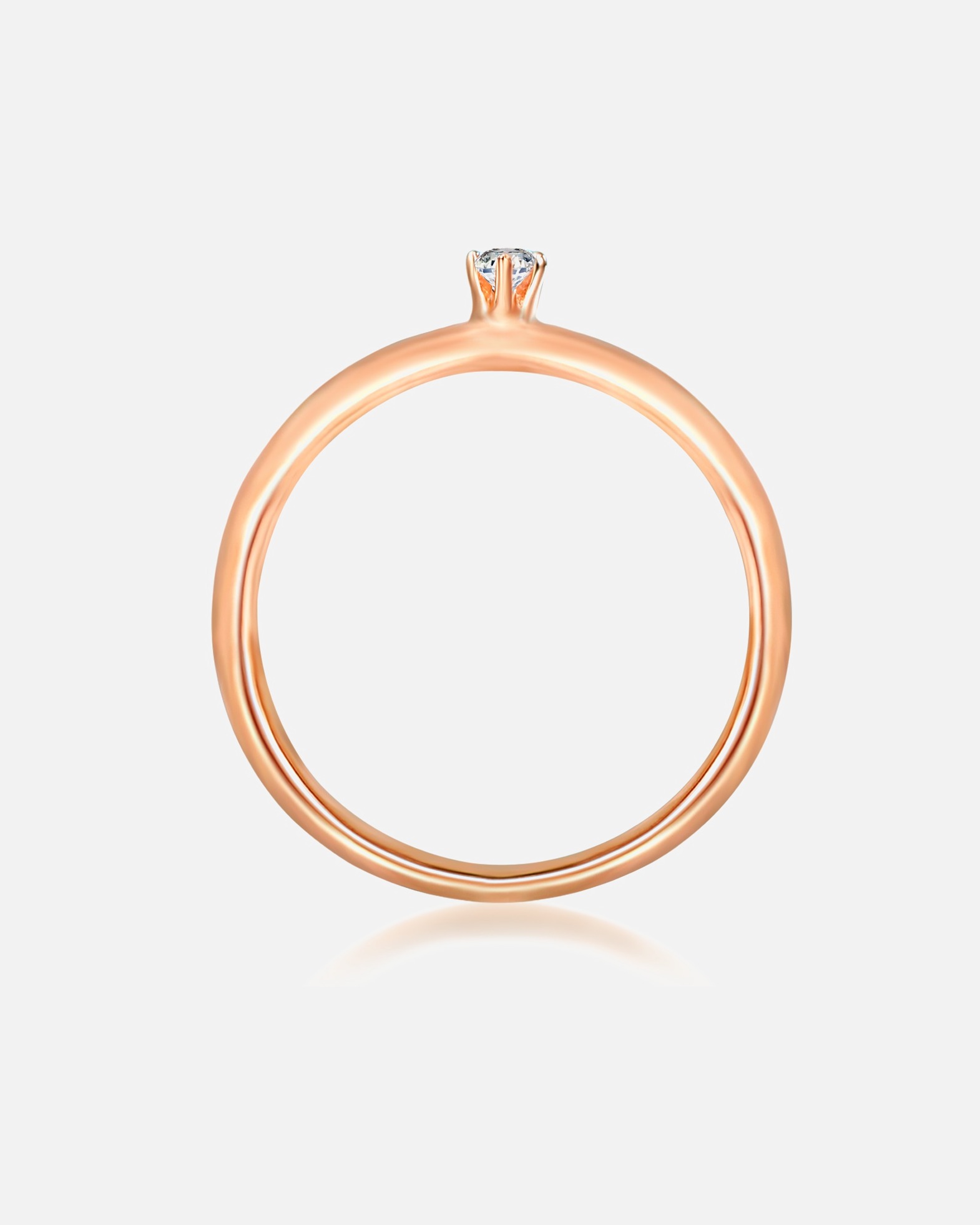 Bague for FemmeTrilaniBague en argent Argent sterling Oxyde de zirconium (CZ) en Or rose58