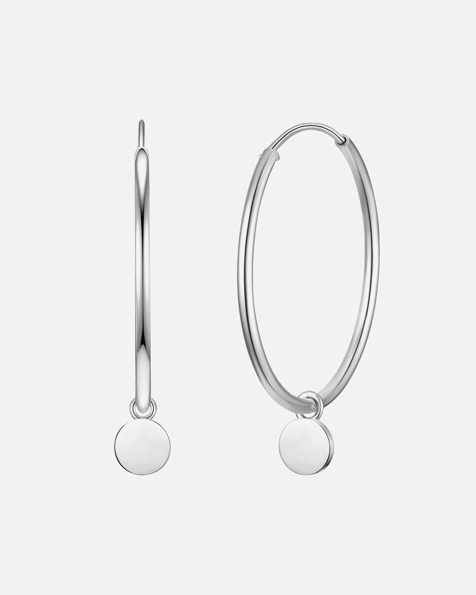 Créoles for FemmeCréoles en argent Cercle Argent sterling en Argent8,5 mm