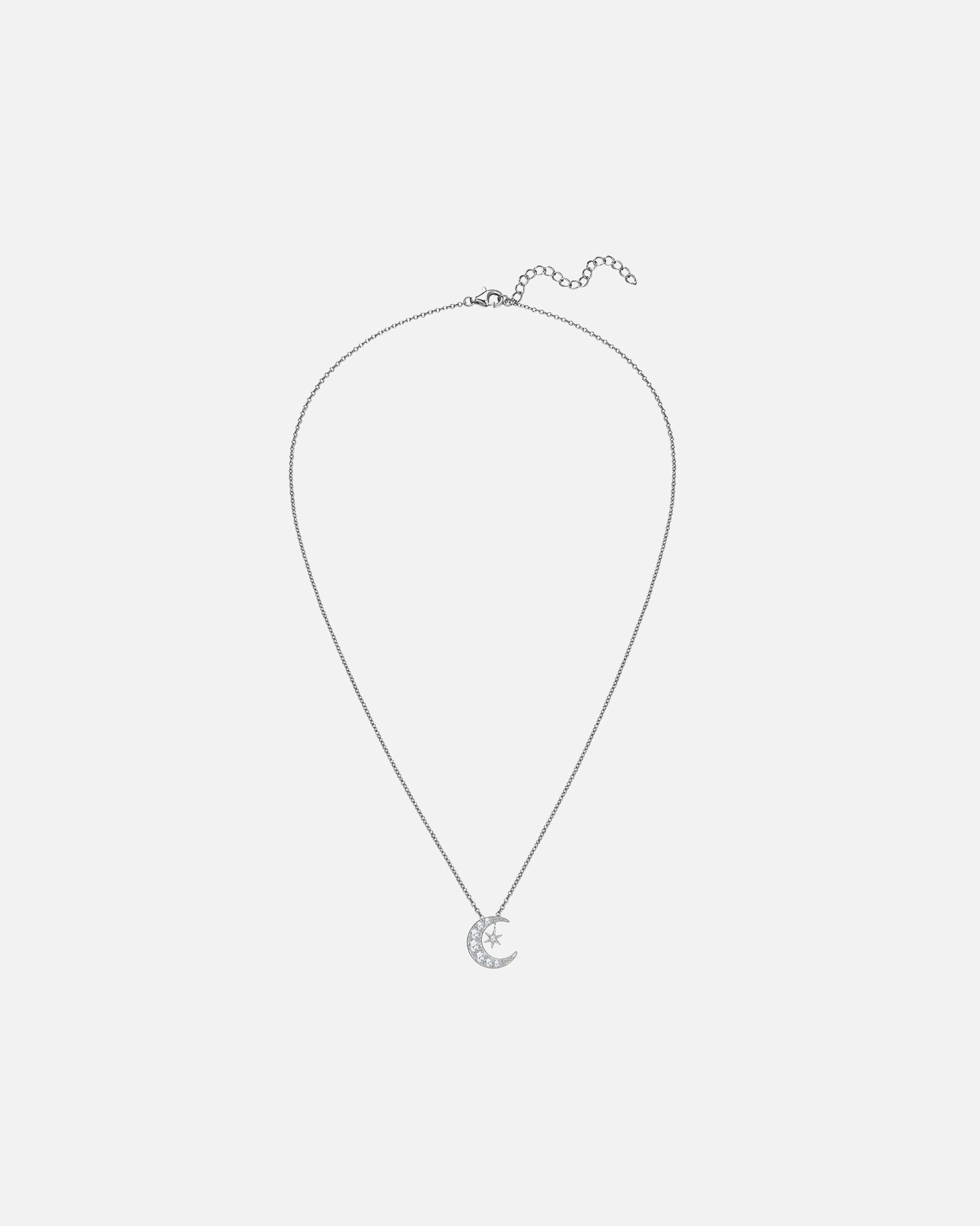 Collier for FemmeRafaela DonataChaîne Lune/étoile en Argent sterling en Argent42,0 cm Basiskette + 5,0 cm Verlängerung