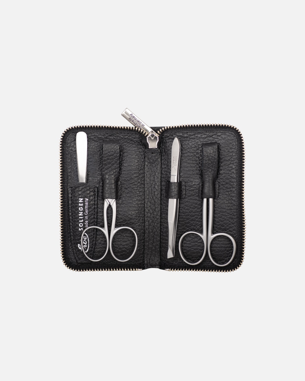 Kit de soins pour les ongles for UnisexeERBEInox Reißverschluß-Etui Schwarz1 Stück