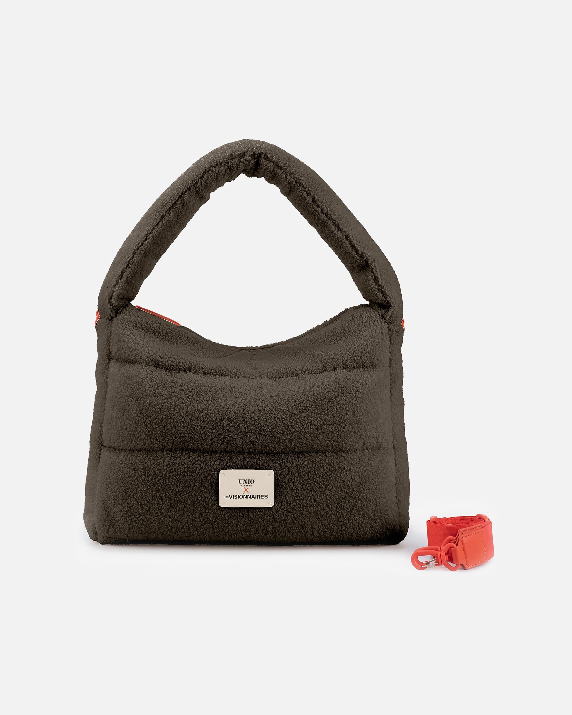 Tasche für Weiblich LES VISIONNAIRES Default Brand Line Unio Hobo Schultertasche khaki