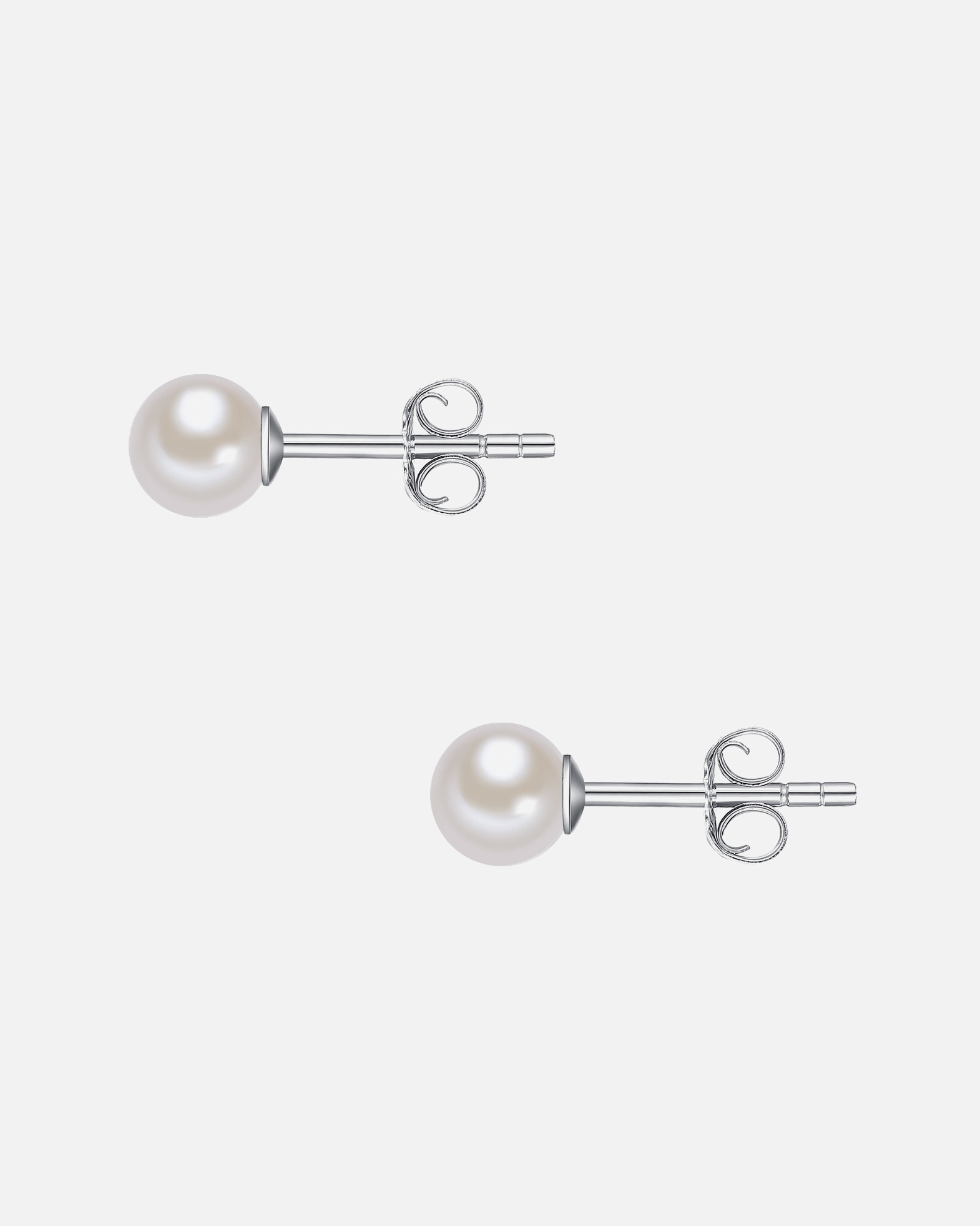 Boucle d'oreilles for FemmeValero PearlsPuce d'oreille en perle Perle de culture d'eau douce Perle de culture d'eau douce en Blanc5,5 mm