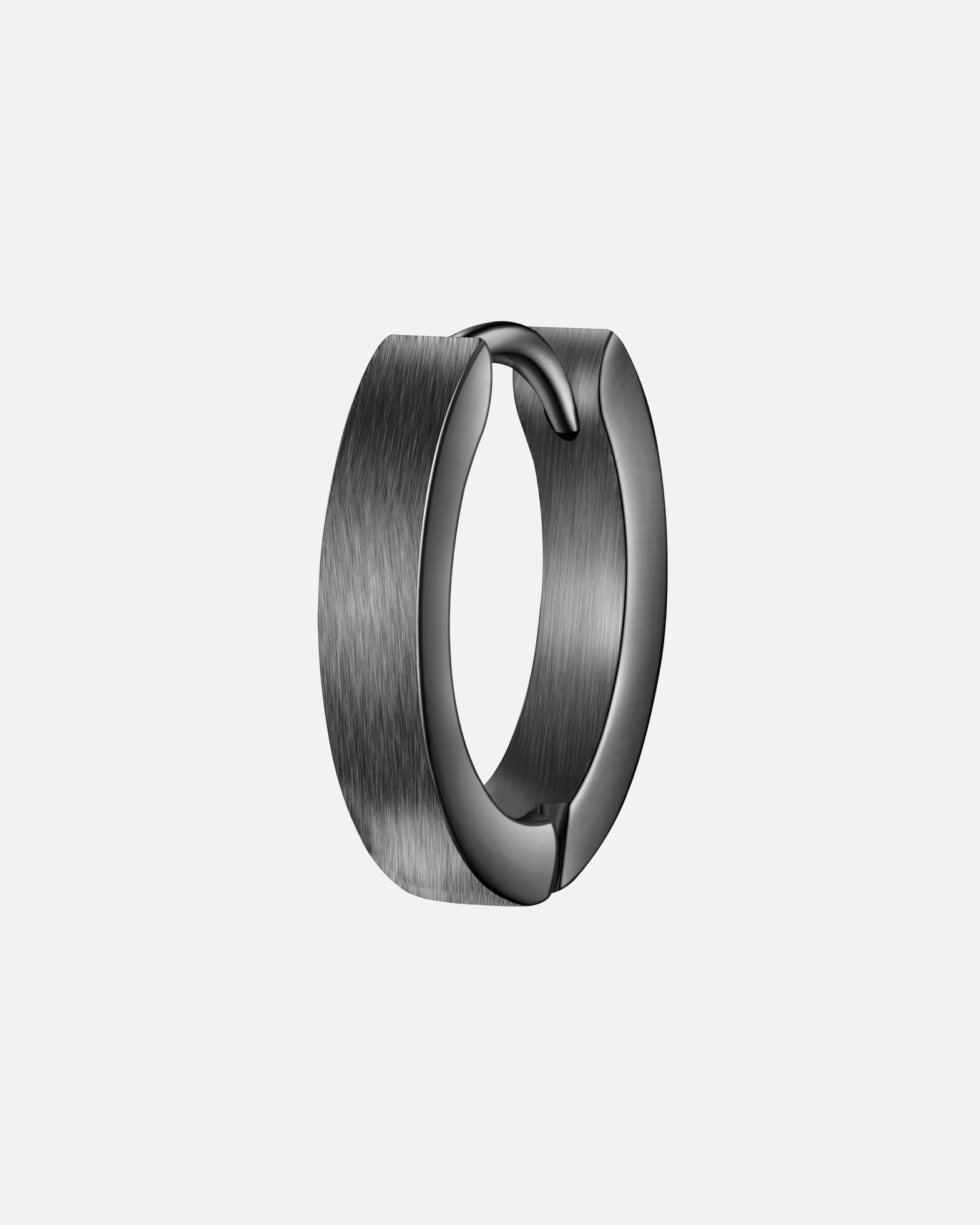 Créoles for HommeTrue RebelsBoucles d´oreilles en Acier inoxydable en Gunmetal15,5 mm