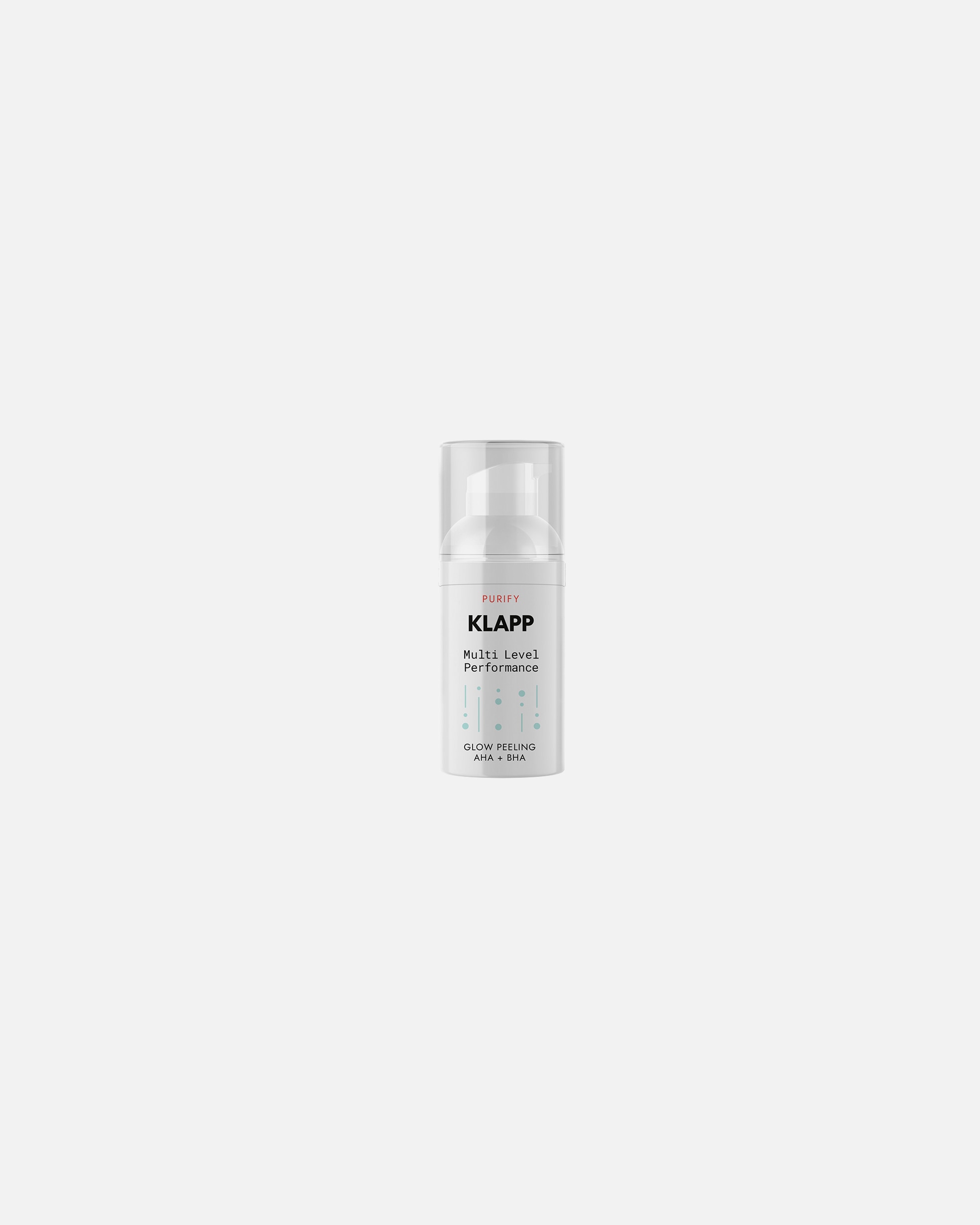 Gesichtspeeling für Unisex Klapp Multi Level Performance Cleansing Triple Action Glow Peeling AHA+BHA 30 ml