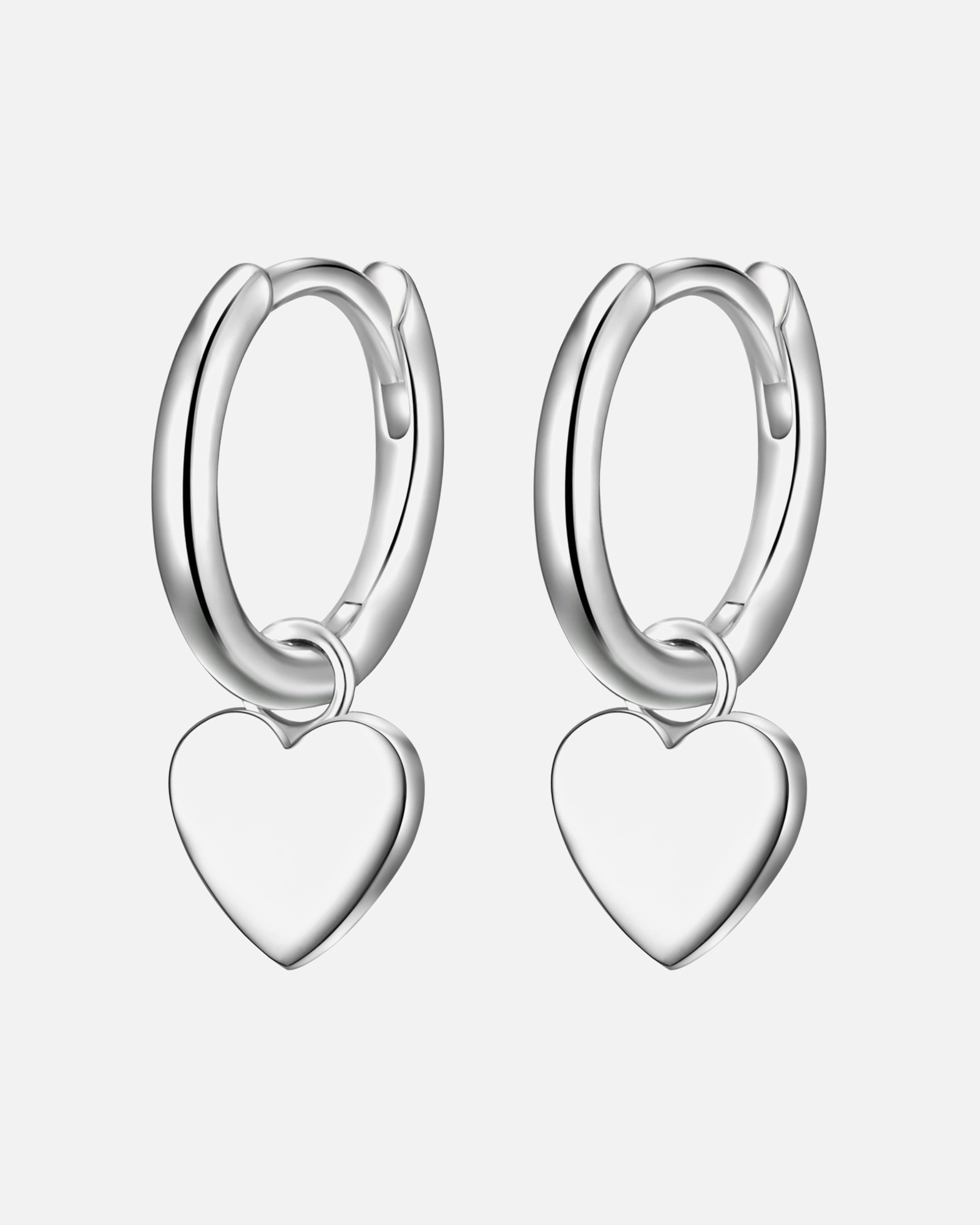 Créoles for FemmeCréoles en argent Coeur Argent sterling en Argent16,9 mm