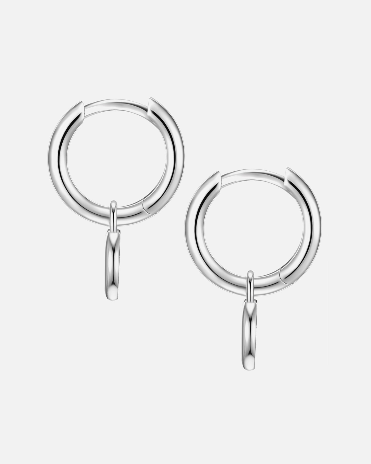 Creolen für Weiblich Glanzstücke München Creolen Herz aus Sterling Silber in silber 16,9 mm