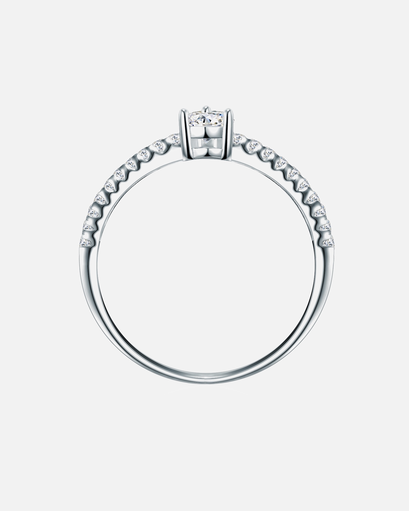 Bague for FemmeTrilaniBague en argent Argent sterling Oxyde de zirconium (CZ) en Argent56
