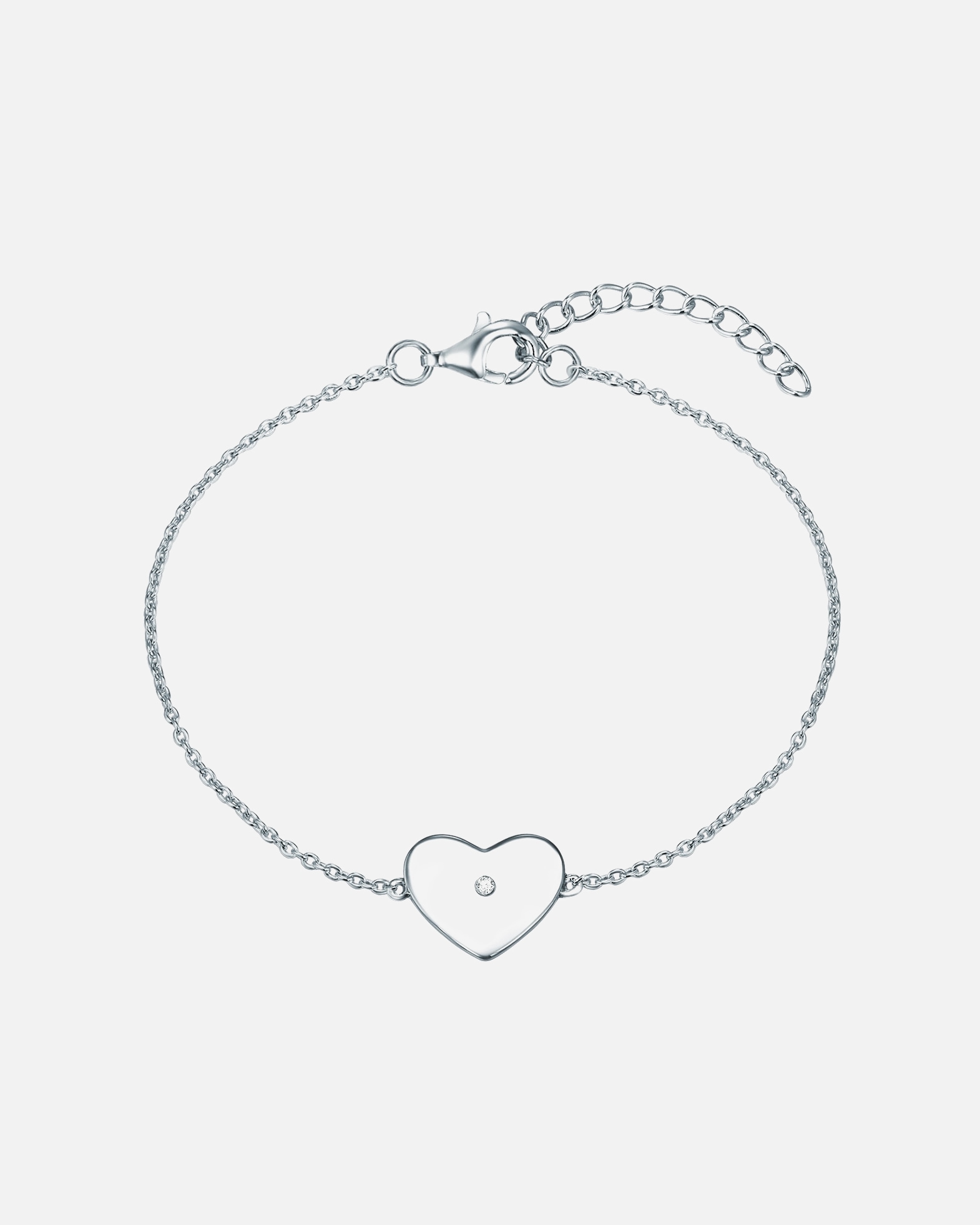 Bracelet for FemmeLulu & JaneBracelet Coeur Argent sterling Diamant en Argent17,0 cm Basislänge + 3,0 cm Verlängerung