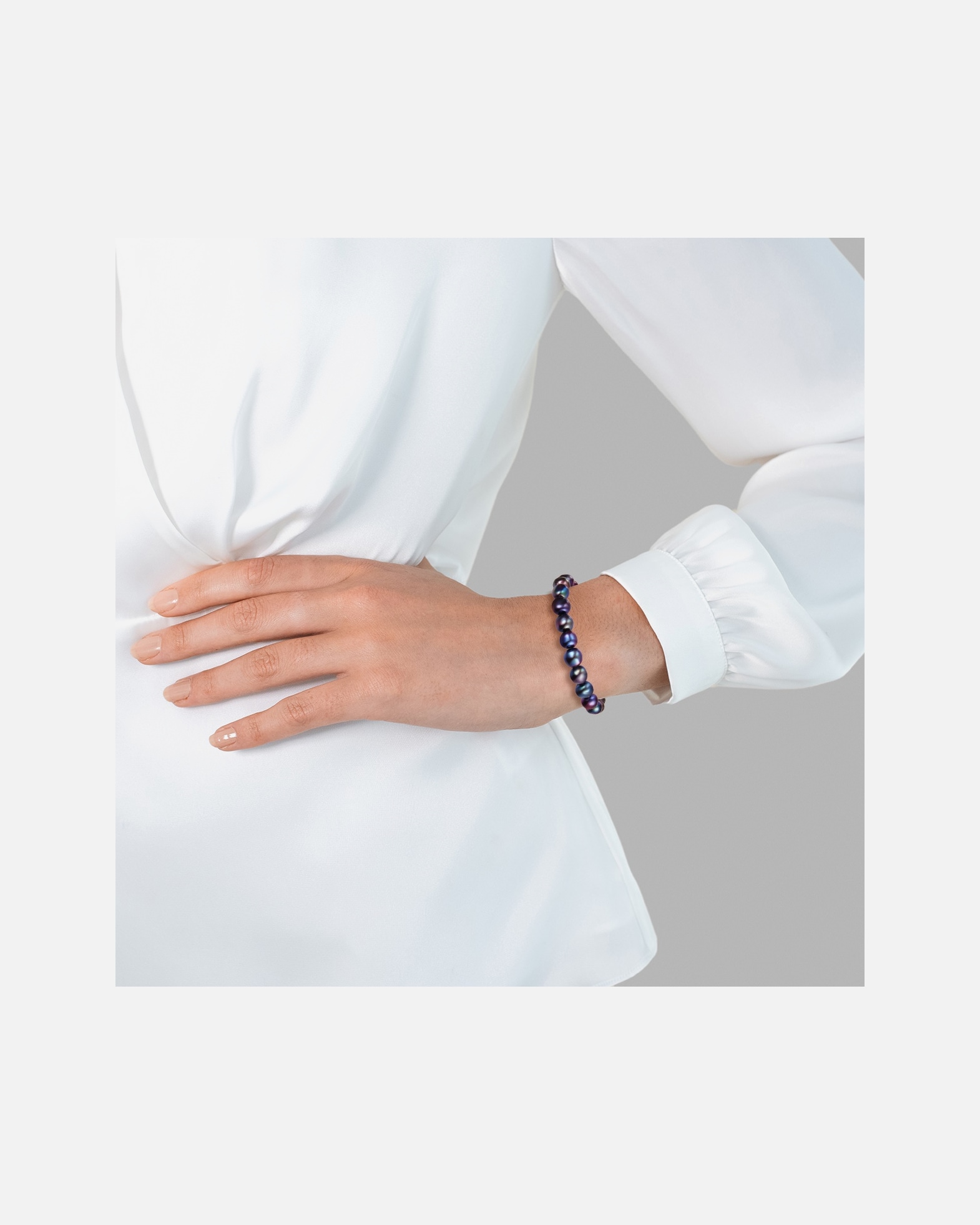 Bracelet for FemmeValero PearlsBracelet en perles Perle de culture d'eau douce Perle de culture d'eau douce en Bleu18,5 cm