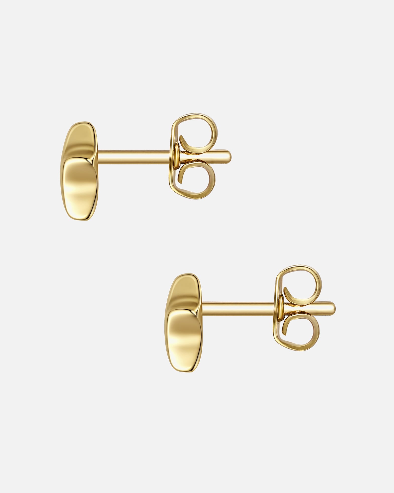 Ohrringe für Weiblich Lulu & Jane Ohrstecker Stern aus Messing in gelbgold 8,1 mm