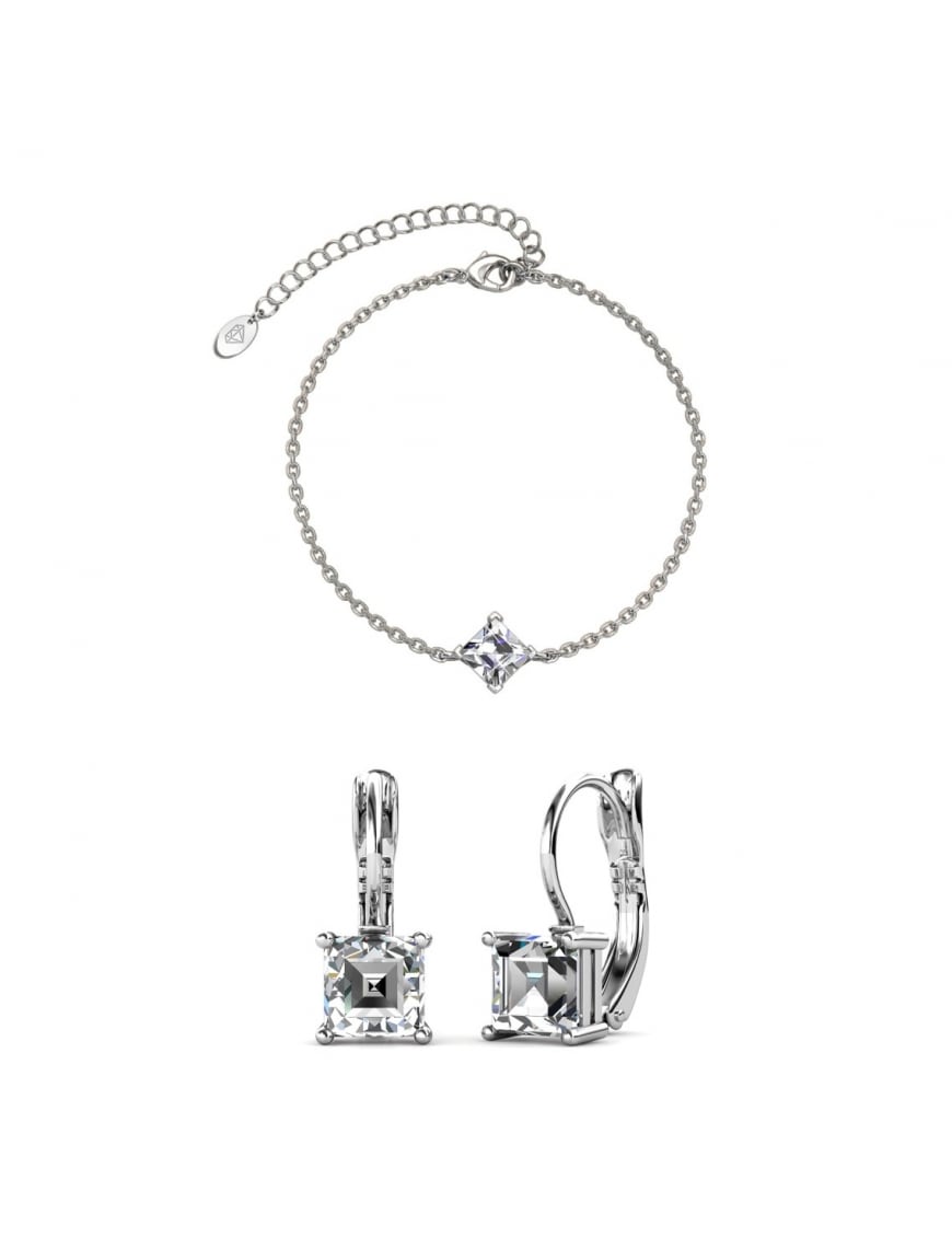 Armband Calle, Cristal d'Autriche - Silber - 170 + 50 mm
