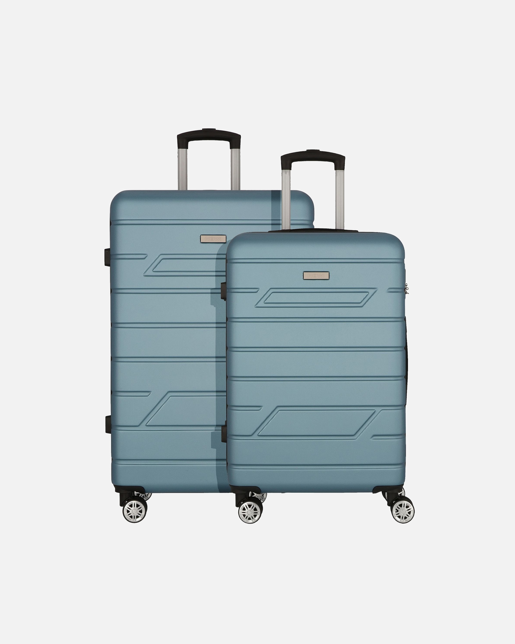 Koffer für Männlich NOWI Bergamo 4 Rollen Kofferset 2-teilig türkis