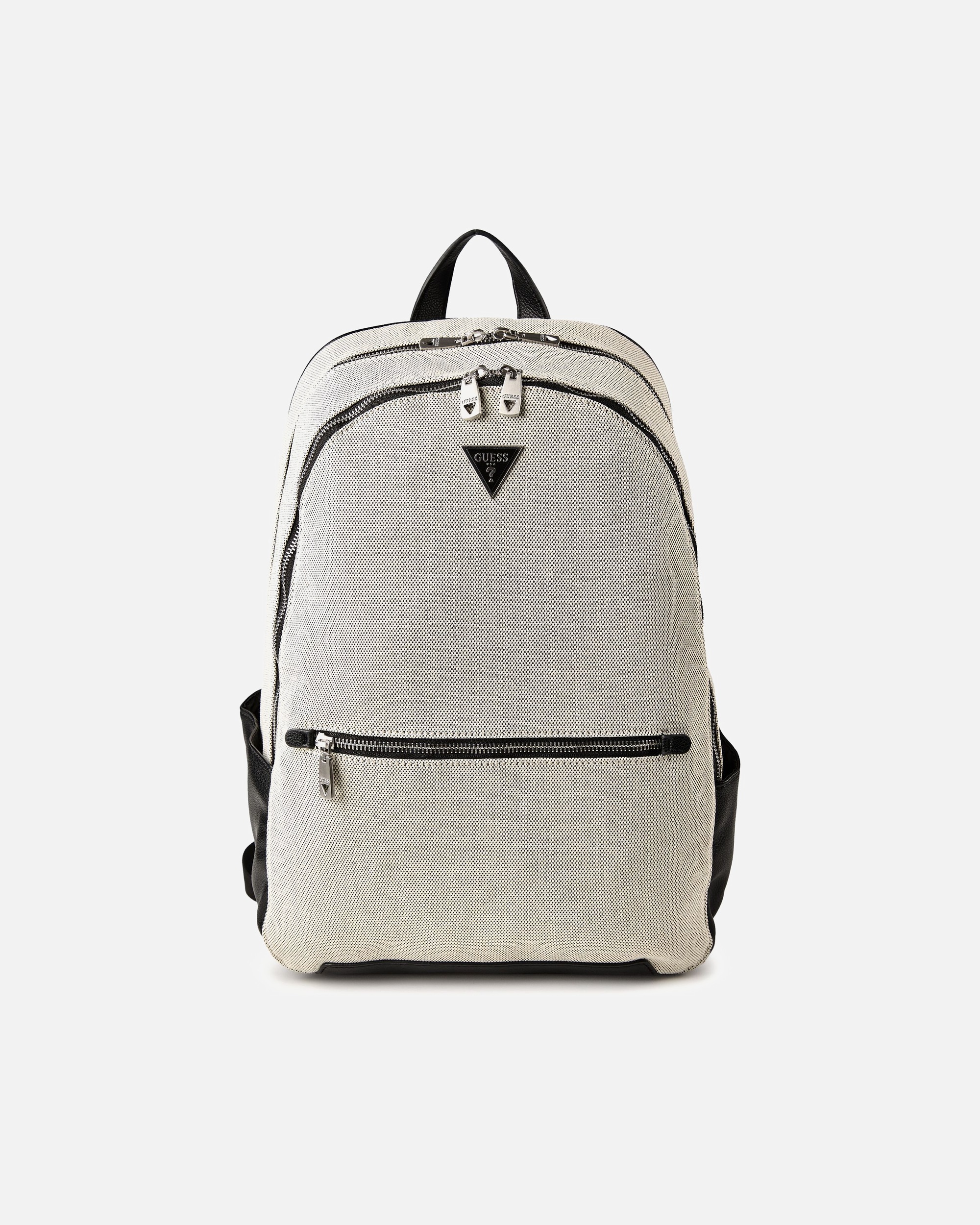 Sac à dos for HommeGUESSTorino Sac à dos professionnel 40 cm Compartiment pour ordinateur portableblack-white