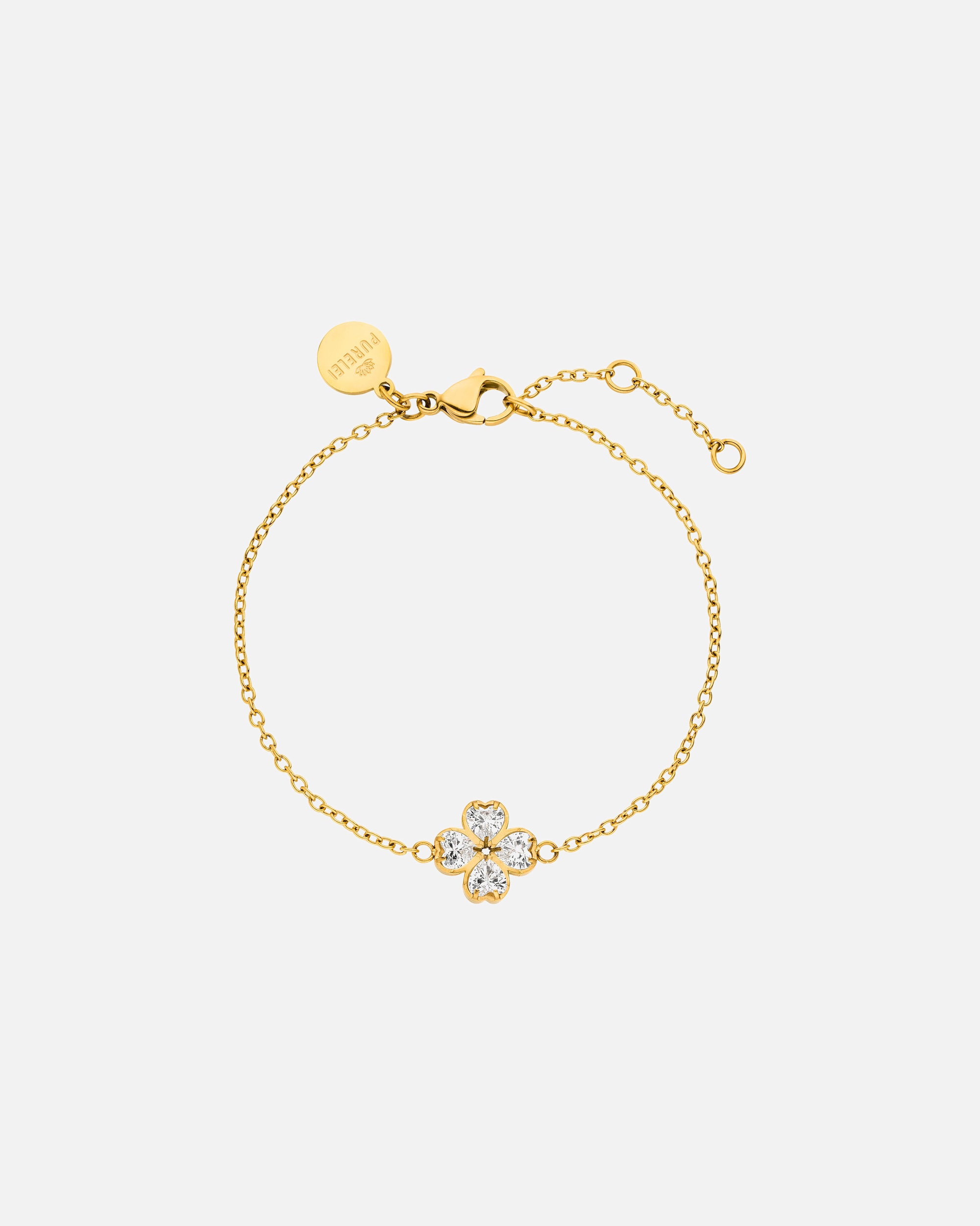 Armband für Weiblich Purelei Cuore Armband 100% Edelstahl Gold