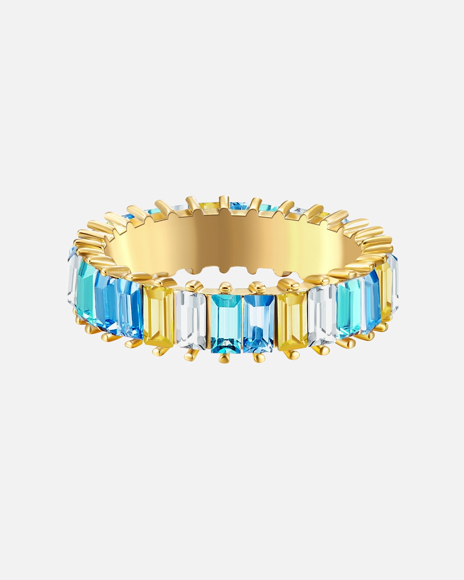 Bague for FemmeYokoamiiBague tendance Métal Verre Cristal en Or jaune56