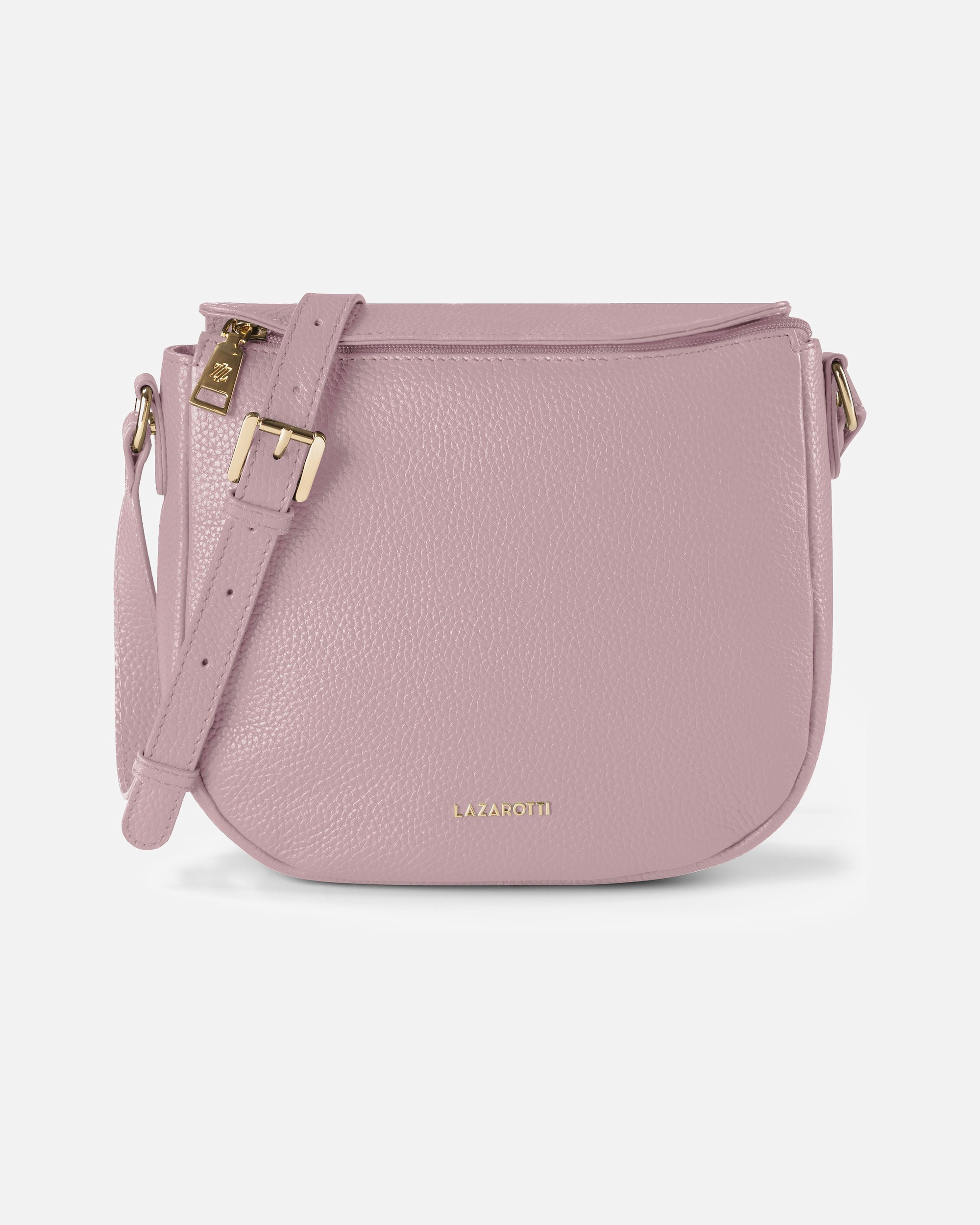 Tasche für Weiblich Lazarotti Bologna Leather Umhängetasche rose