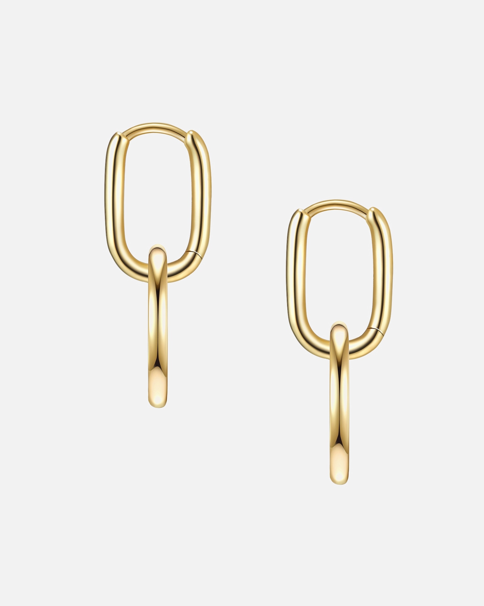 Creolen für Weiblich Glanzstücke München Creolen aus Sterling Silber in gelbgold 32,9 mm