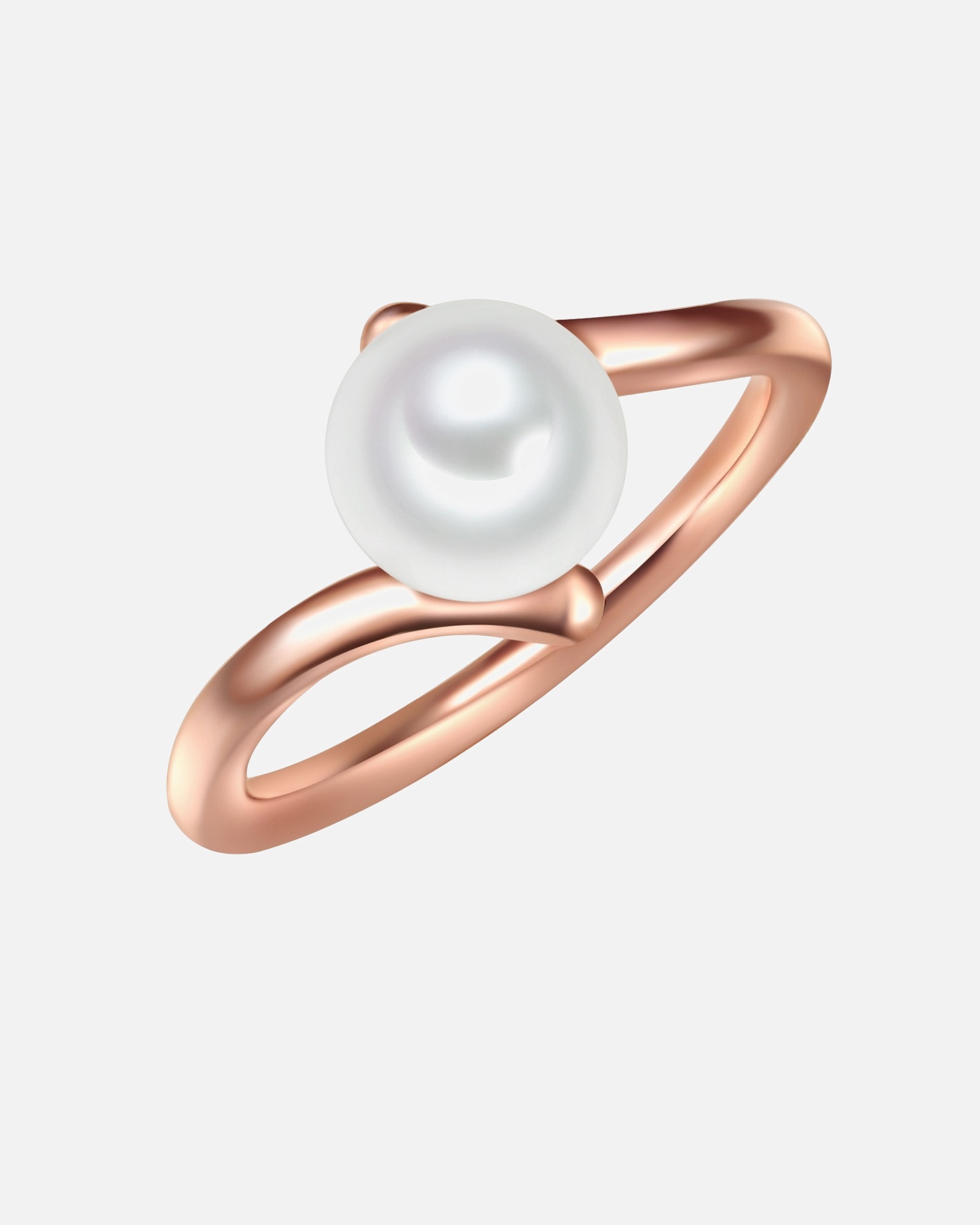 Bague for FemmeValero PearlsBague en argent Argent sterling Perle de culture d'eau douce en Or rose60