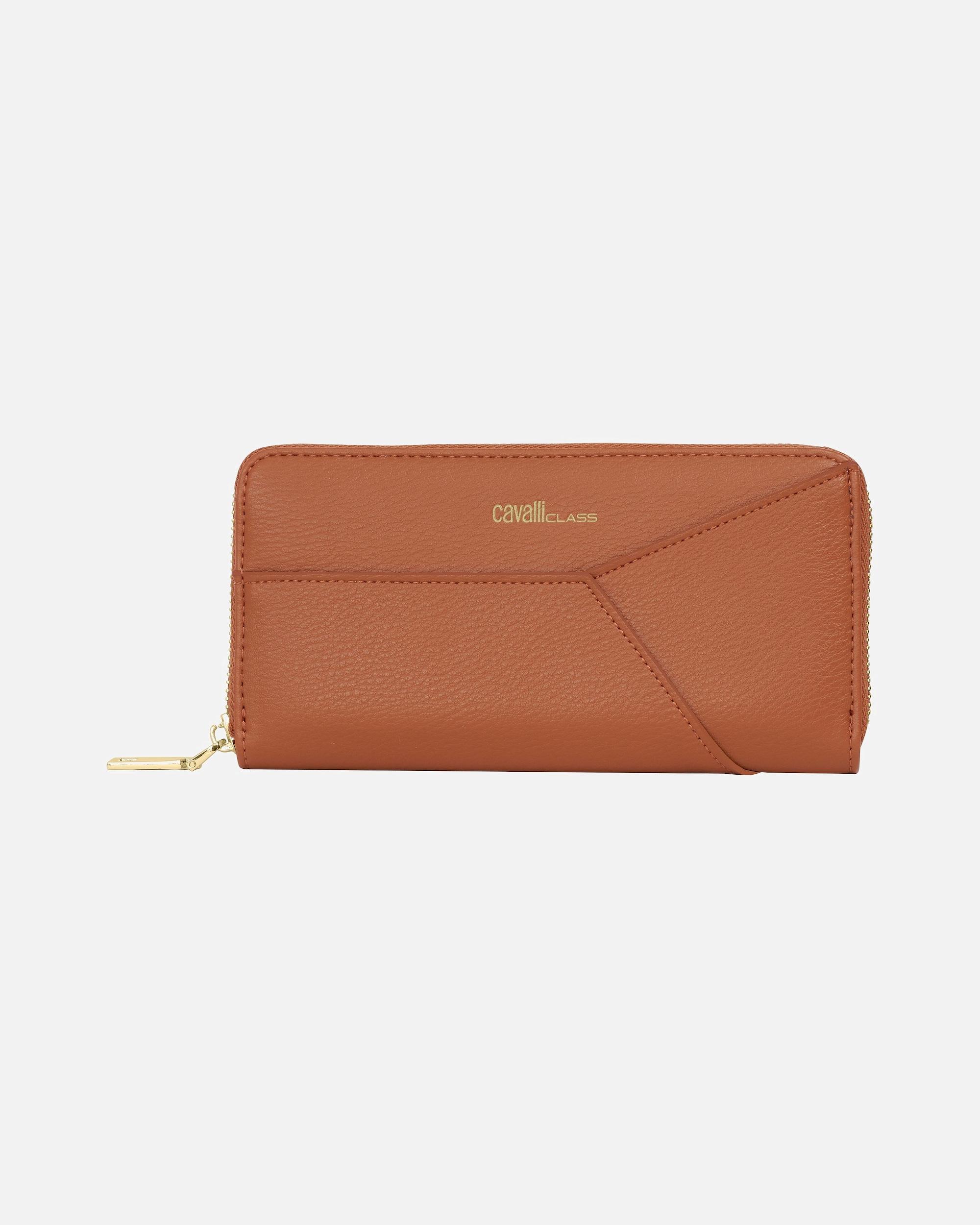 Portemonnaie für Weiblich Cavalli Class Default Brand Line Geldbörse 19 cm Caramel
