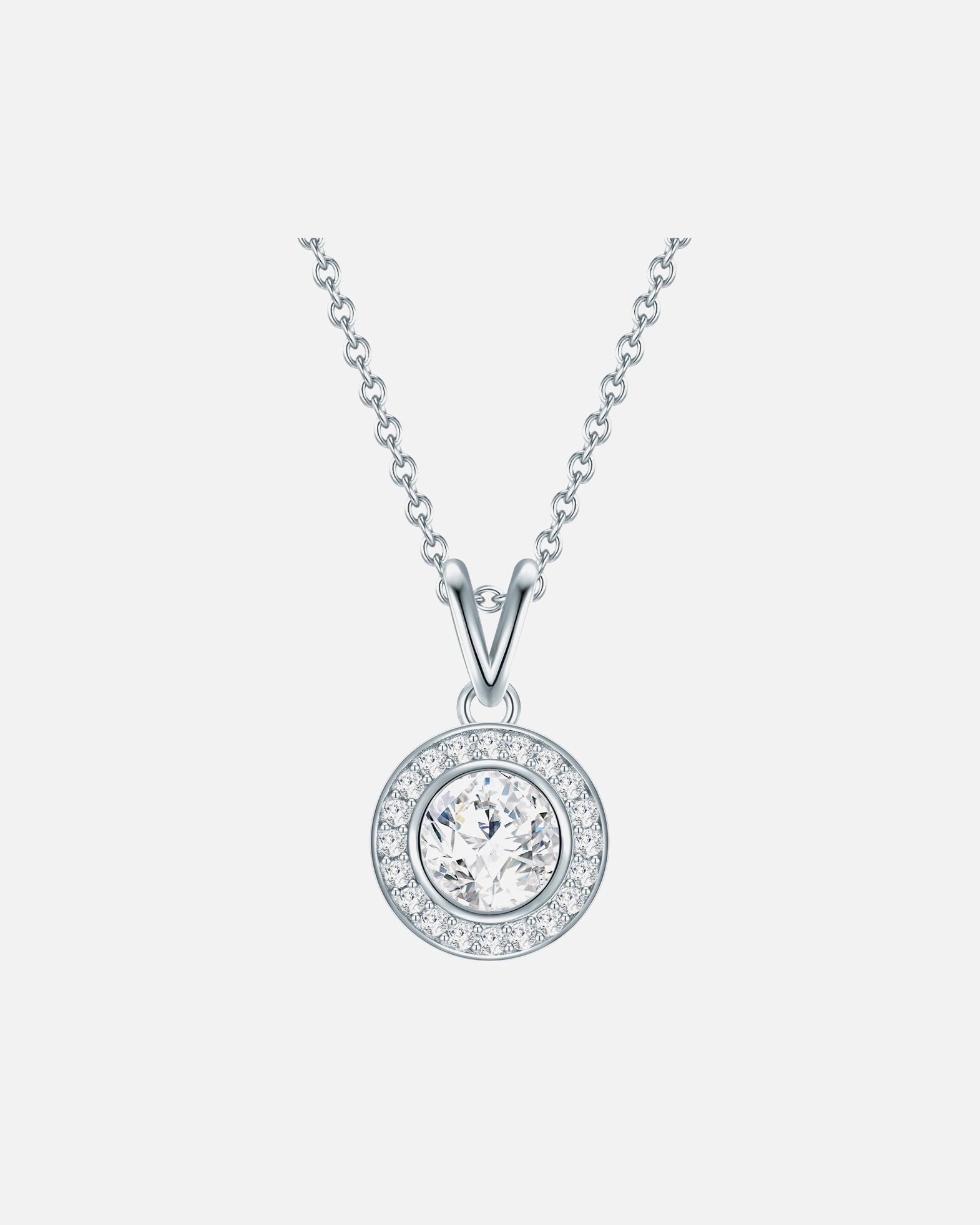 Collier for FemmeChaîne Argent sterling Oxyde de zirconium (CZ) en Argent40,0 cm Basiskette + 5,0 cm Verlängerung