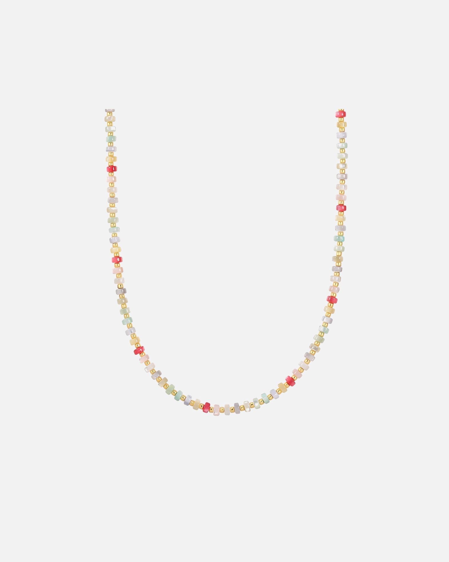 Collier for FemmeChaîne en Perles organiques en Multicolore40,0 cm Basiskette + 5,0 cm Verlängerung