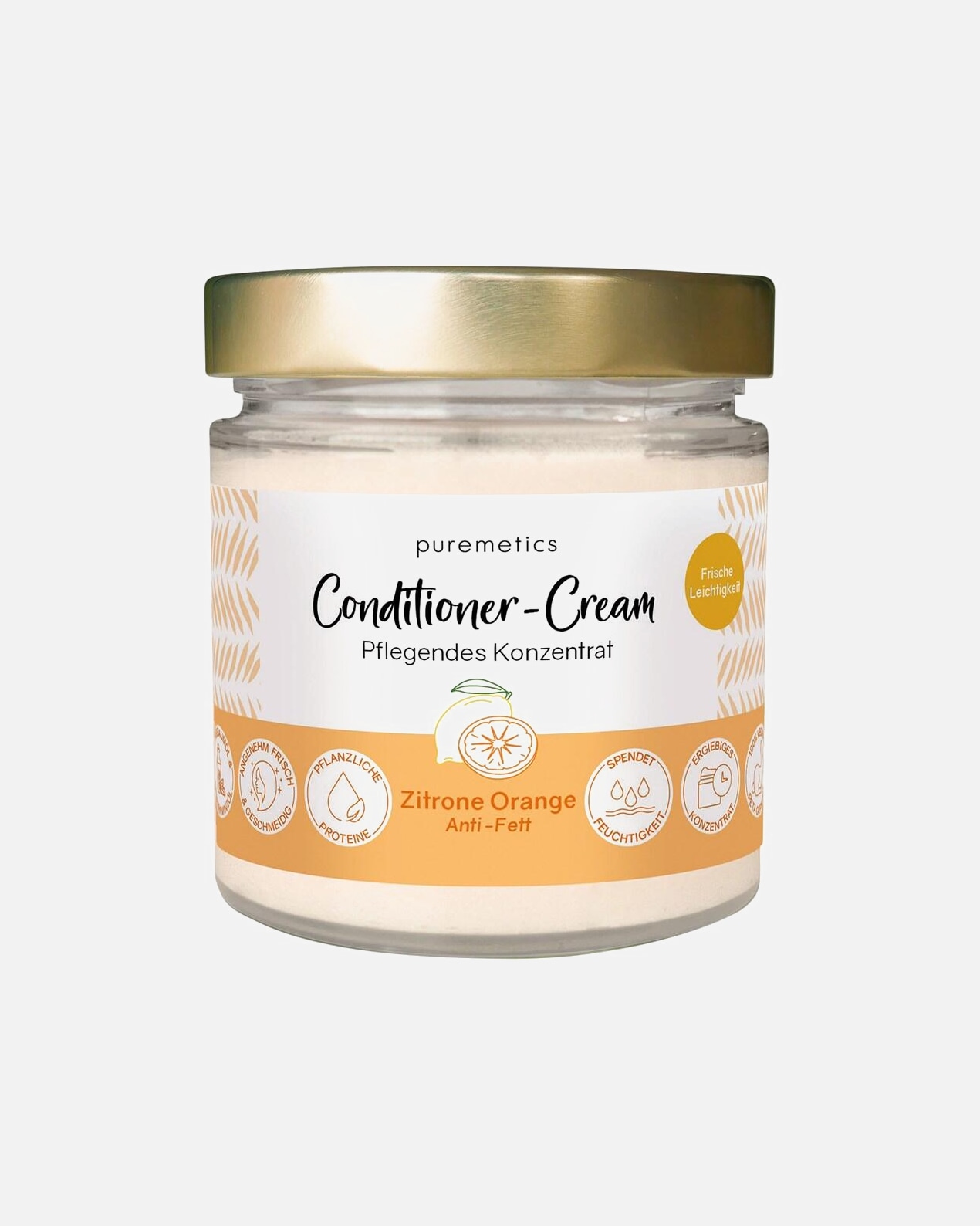 Conditioner für Unisex puremetics Anti-Fett Conditioner-Cream ‘Zitrone Orange‘ 150 g