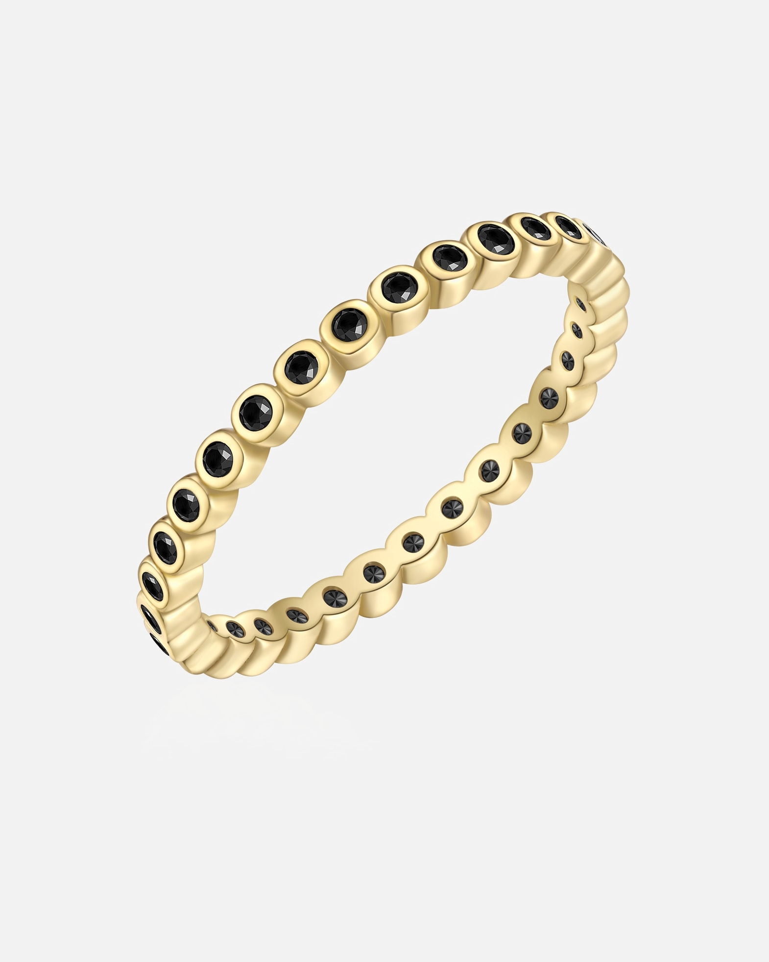 Bague for FemmeGlanzstücke MünchenBague en Argent Sterling en or jaune avec Zirconium54