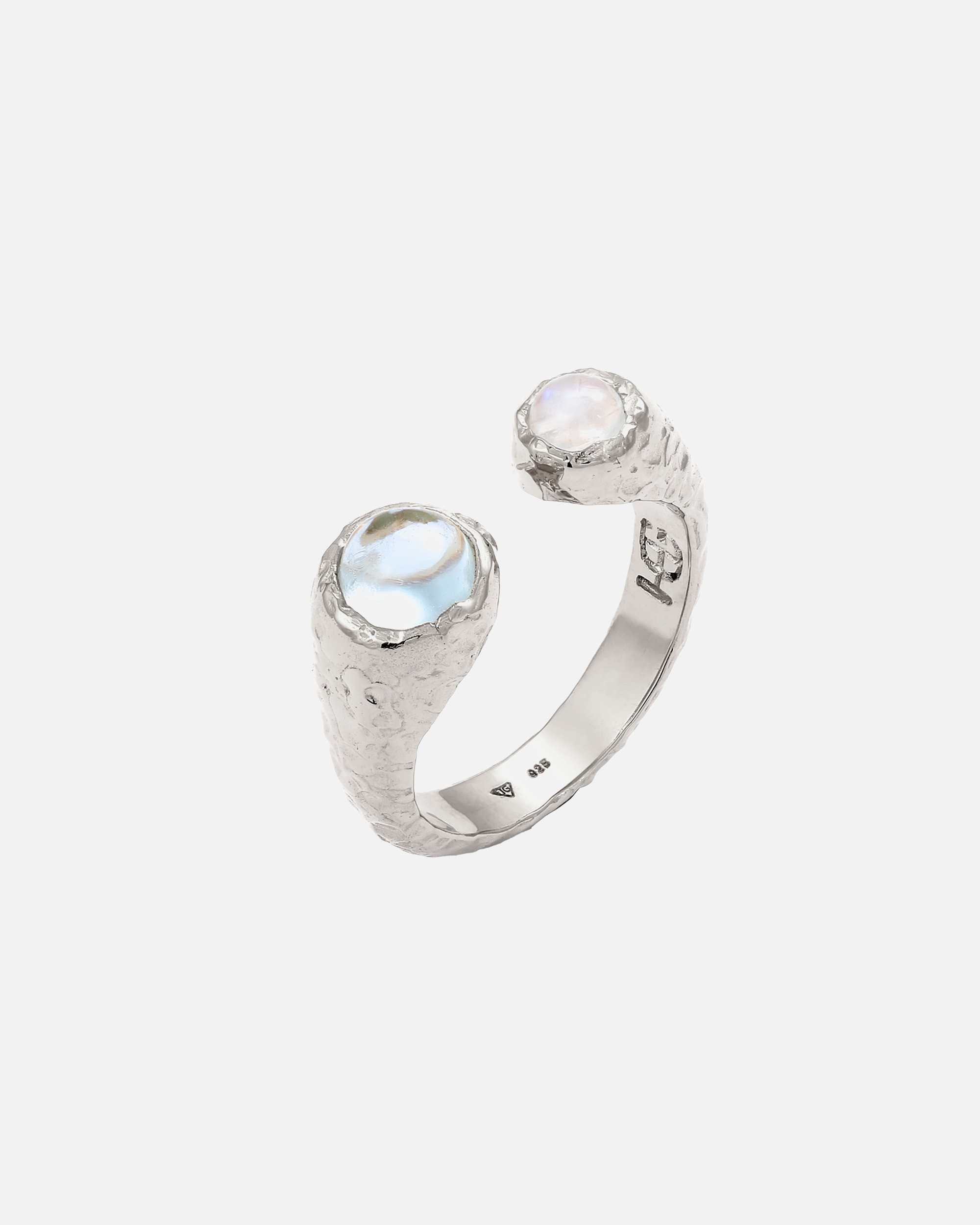 Bague for FemmeHaze & GloryDefault Brand LineAquamarin Mondstein 925 Sterling Silber58