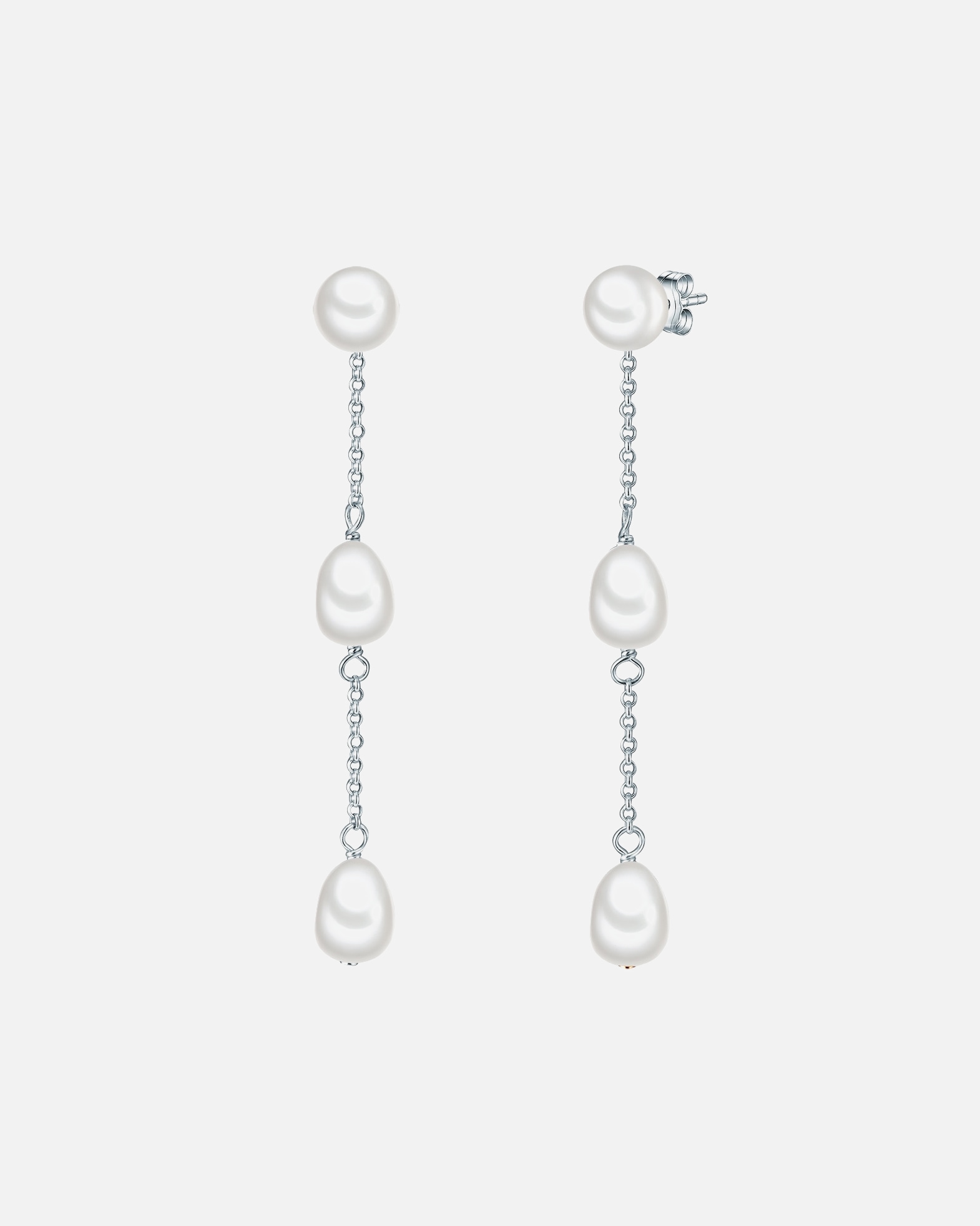 Boucle d'oreilles for FemmeValero PearlsBoucles d'oreille en perle Argent sterling Perle de culture d'eau douce en Or rose58,2 mm