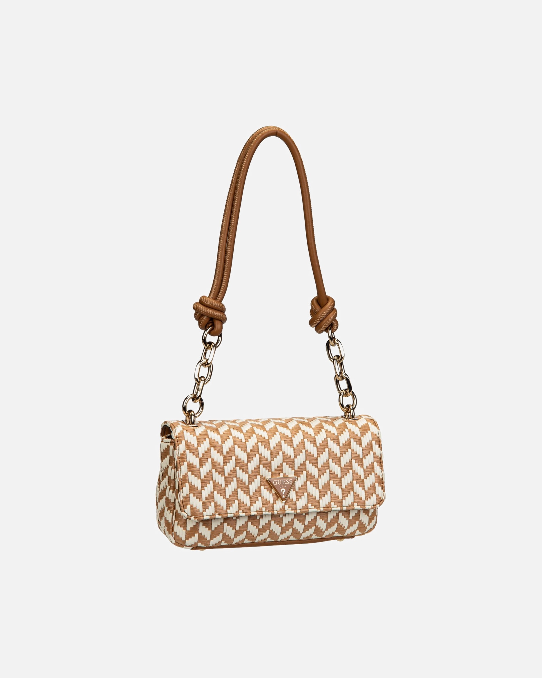 Umhängetasche für Weiblich Guess Tessi Schultertasche cognac multi