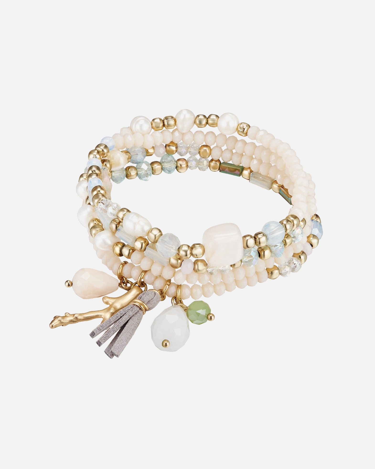 Bracelet for FemmeLulu & JaneBracelet tendance Métal Crystal Perle de culture d'eau douce en Or jaune20,0 cm