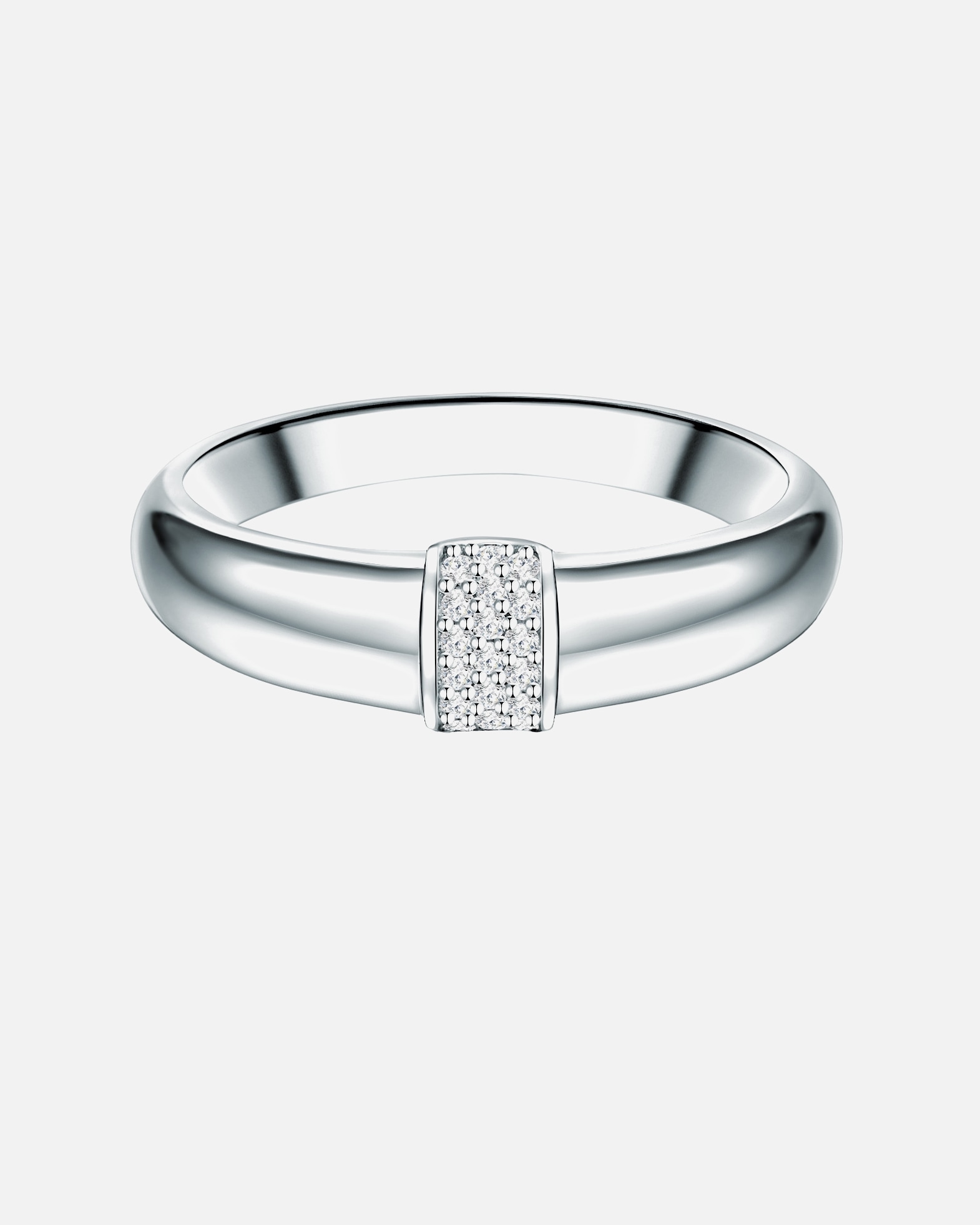 Bague for FemmeTrilaniBague en argent Argent sterling Oxyde de zirconium (CZ) en Argent52