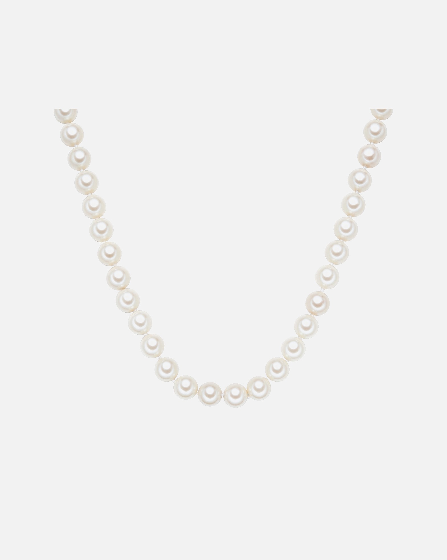 Collier for FemmeCollier de perles Perles organiques Perles organiques en Blanc90 cm