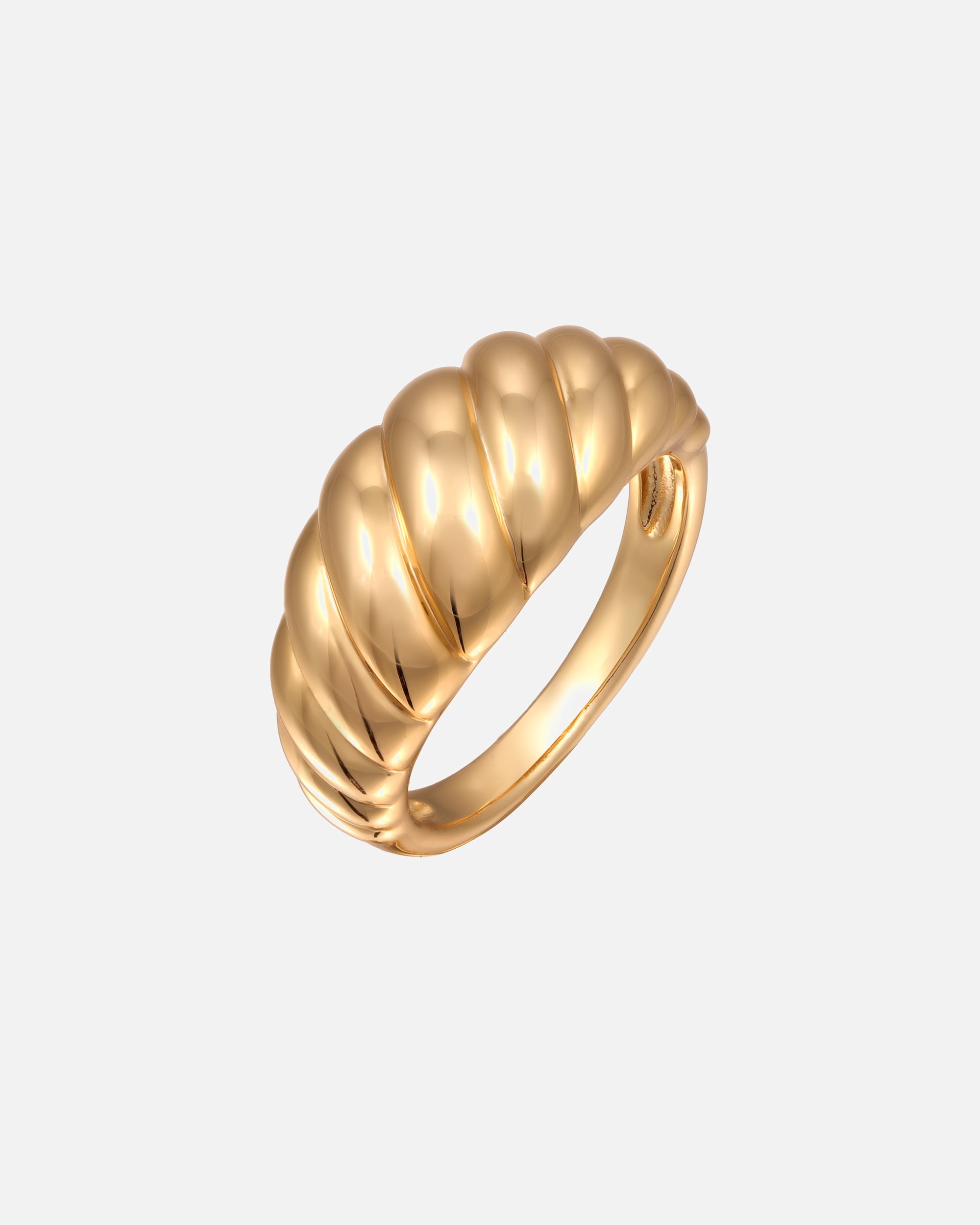 Ring für Weiblich Elli Ring Gedreht Goldplattiert für Damen 58