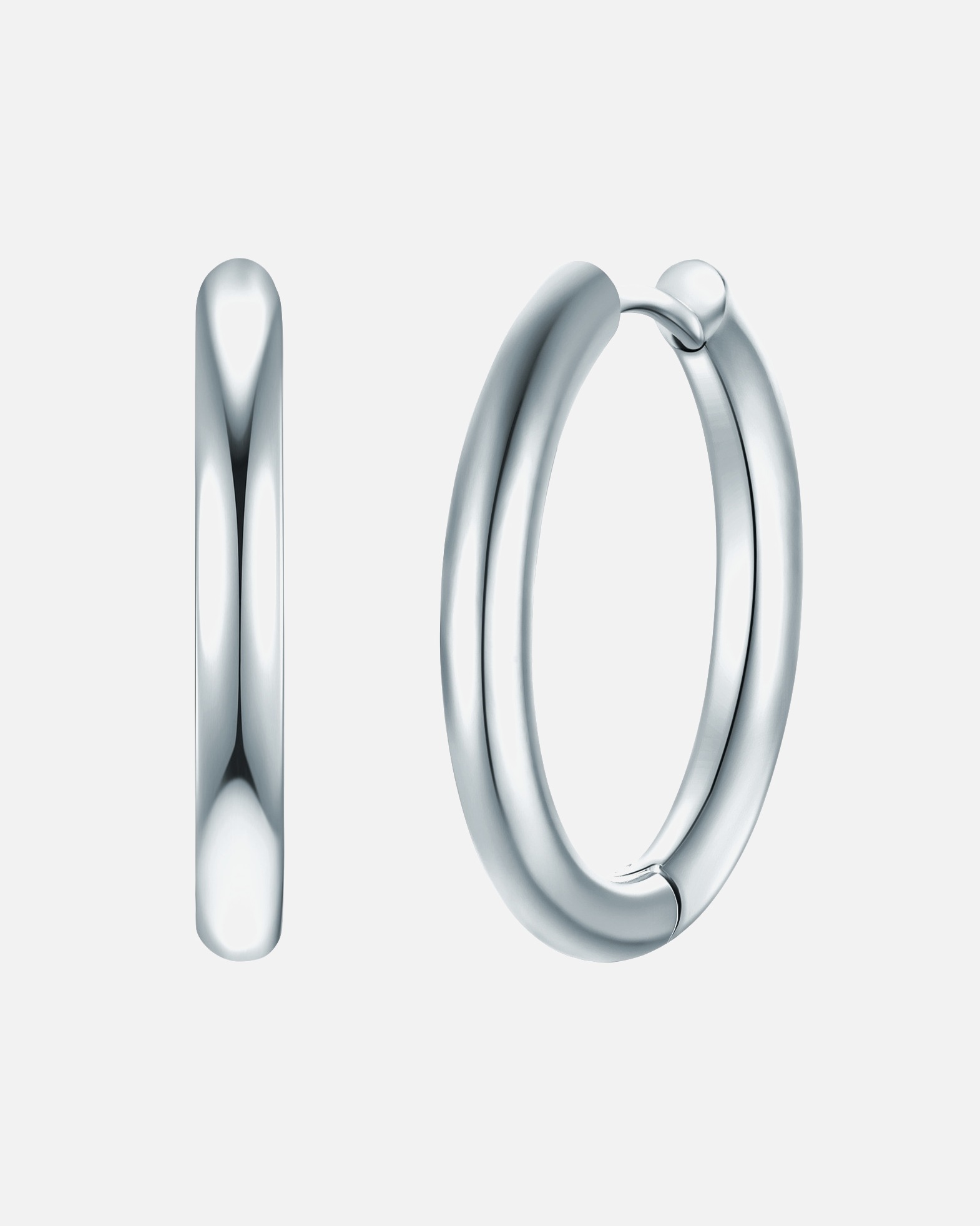 Créoles for FemmeBoucles d´oreilles Acier inoxydable en Argent23,5 mm