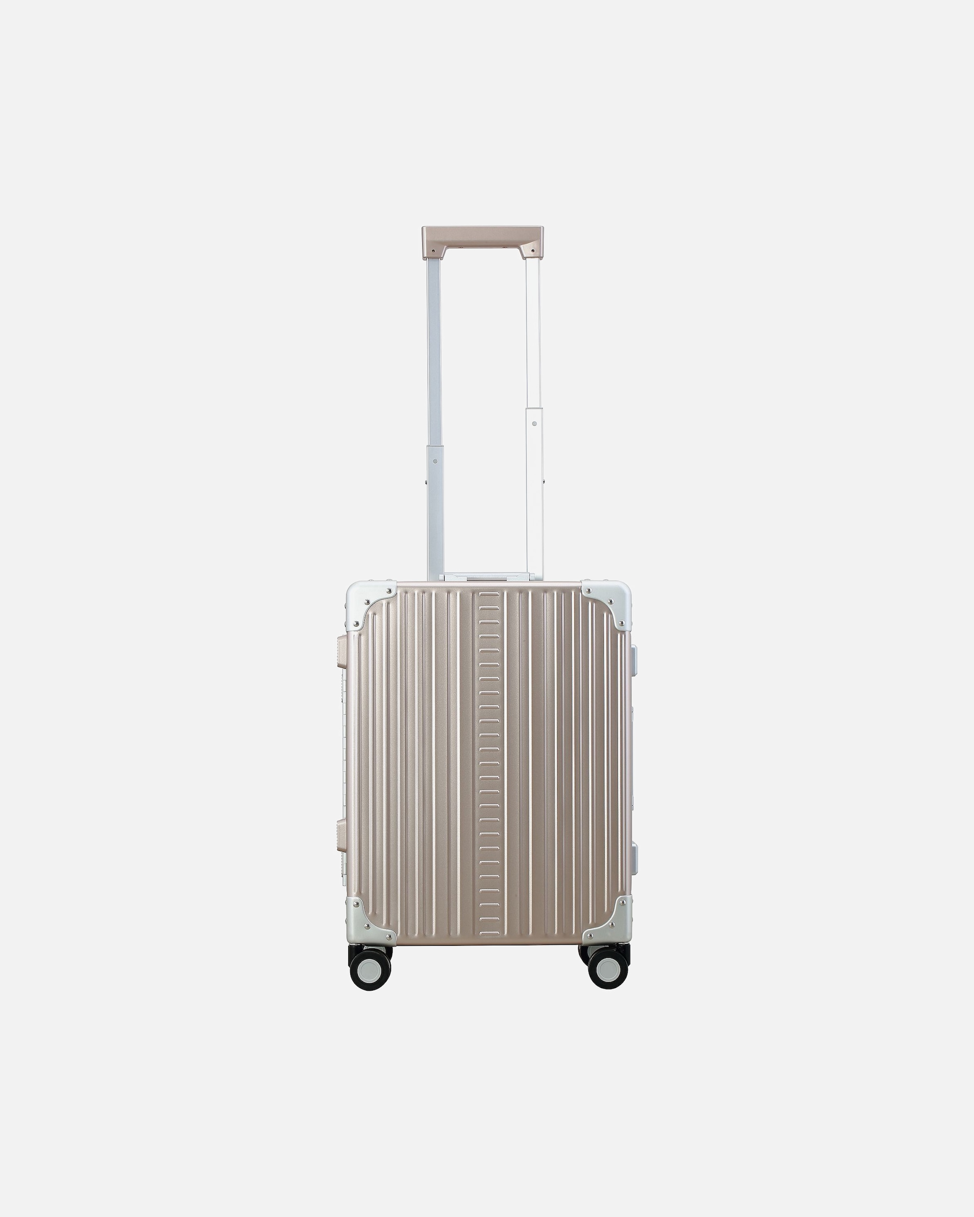 Handgepäckkoffer für Männlich Aleon Fortis 4-Rollen Kabinentrolley Aluminium 54 cm rosegold