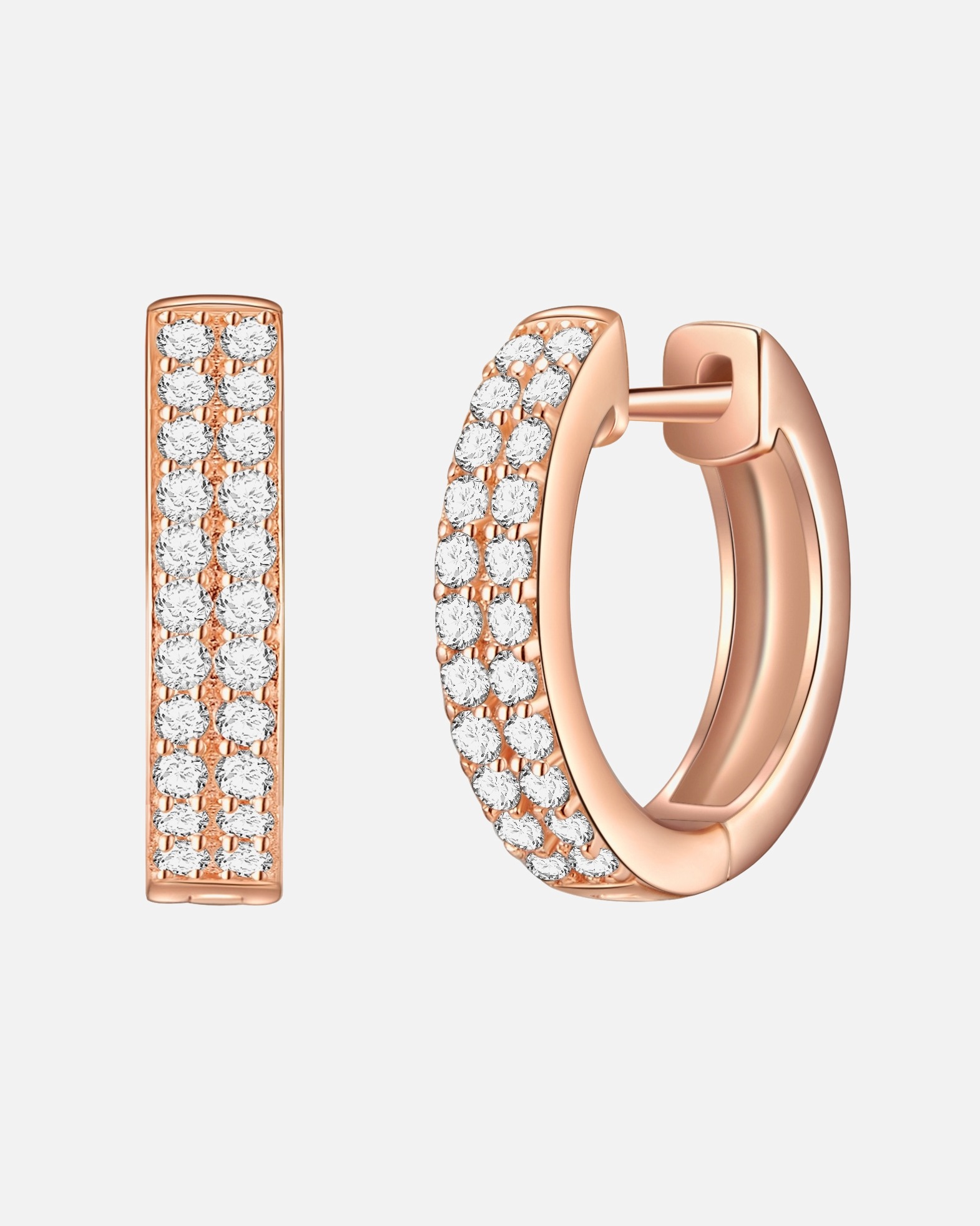 Créoles for FemmeRafaela DonataCréoles en argent Argent sterling Oxyde de zirconium (CZ) en Argent13,9 mm