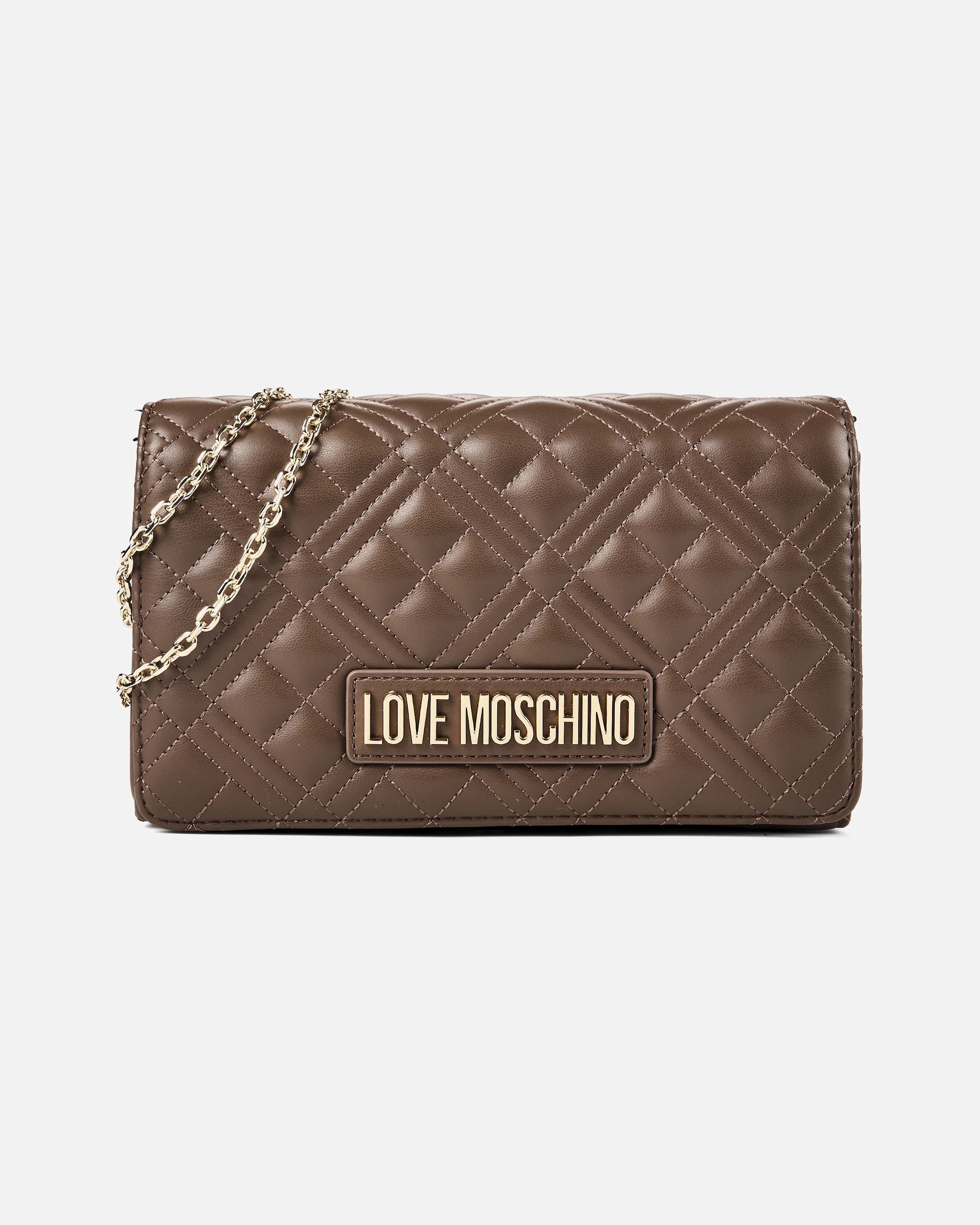 Tasche für Weiblich Love Moschino Quilted Umhängetasche fango