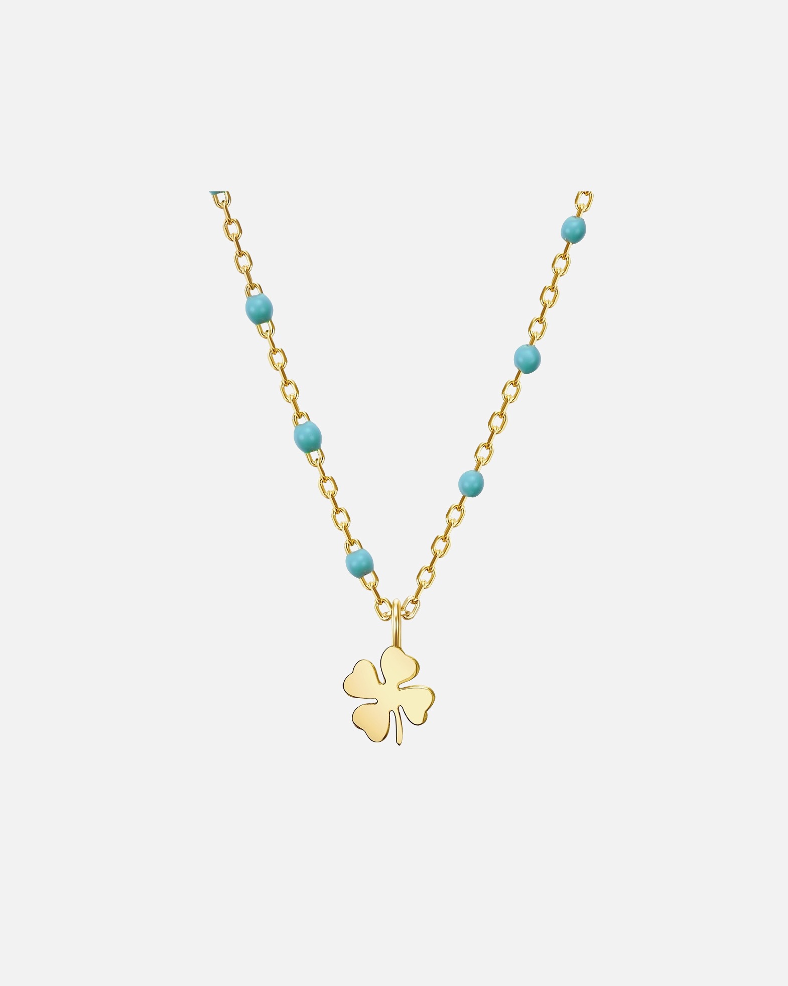 Collier for FemmeCollier en argent Feuille de trèfle Argent sterling en Or jaune40,0 cm Basiskette + 5,0 cm Verlängerung