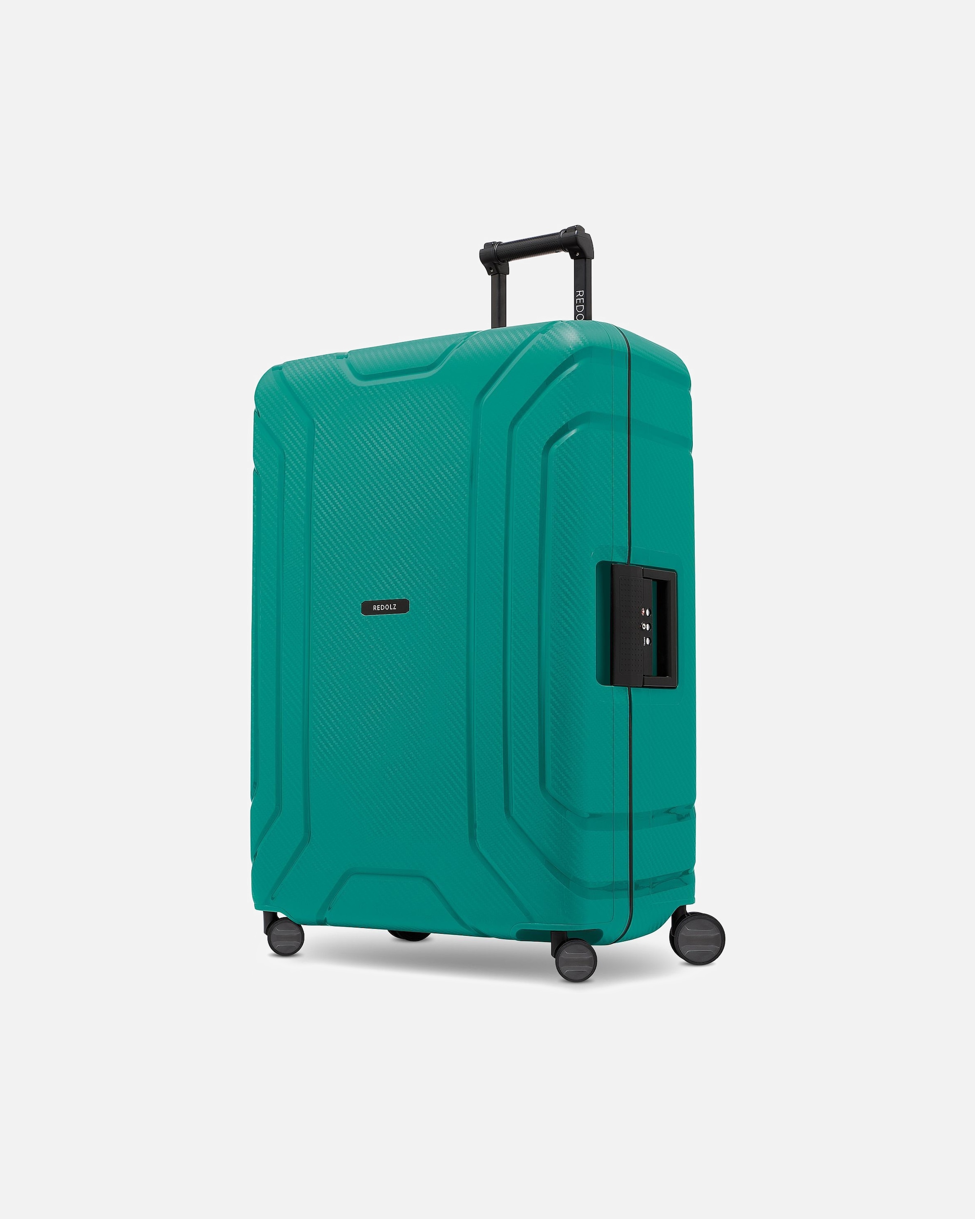 Trolley für Männlich Redolz Essentials 15 4-Rollen Trolley 75 cm mit Dreipunkt-Verschluss petrol