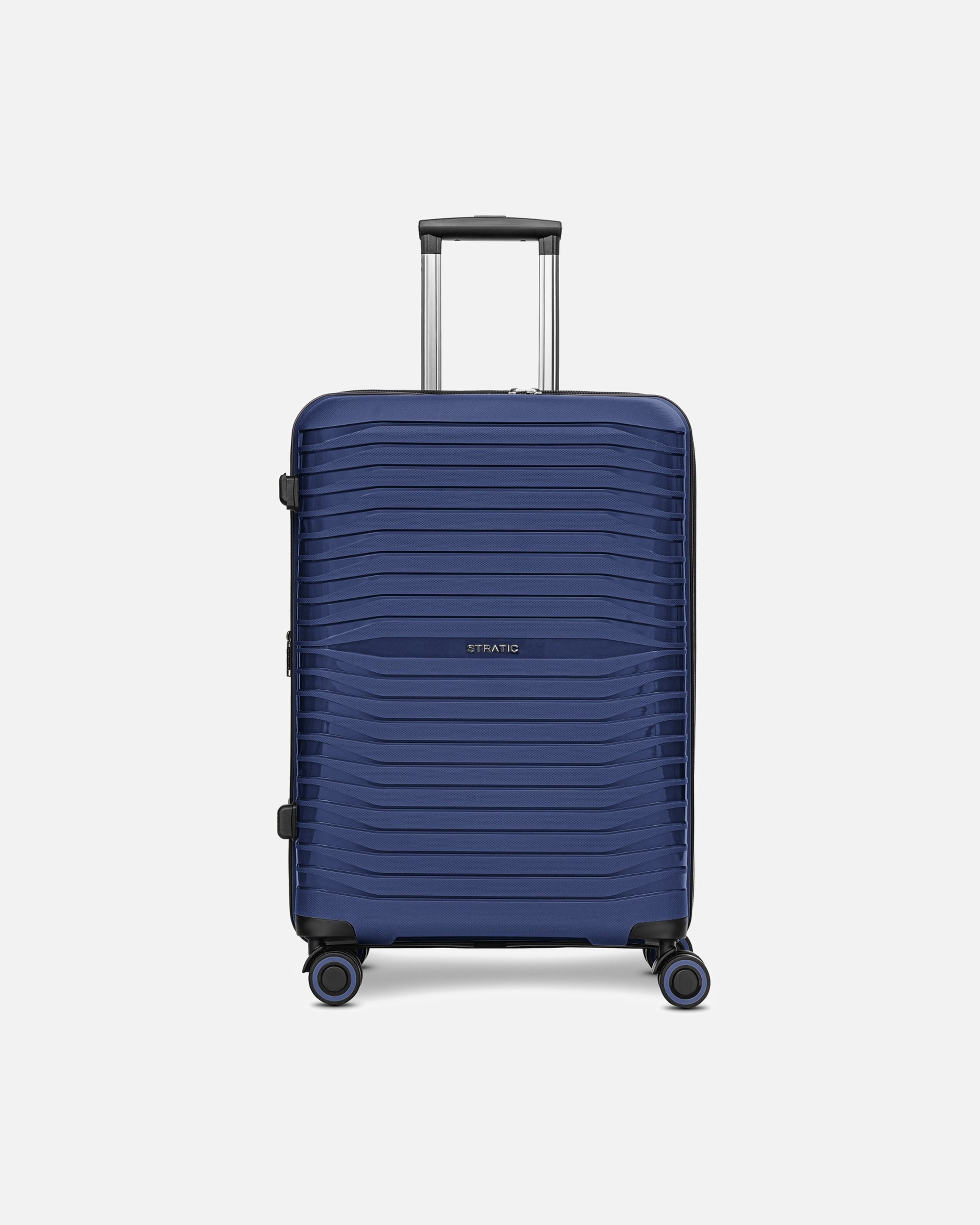 Valise trolley for HommeStraticShine 4 roues trolley 65 cm avec soufflet extensiblenavy blue