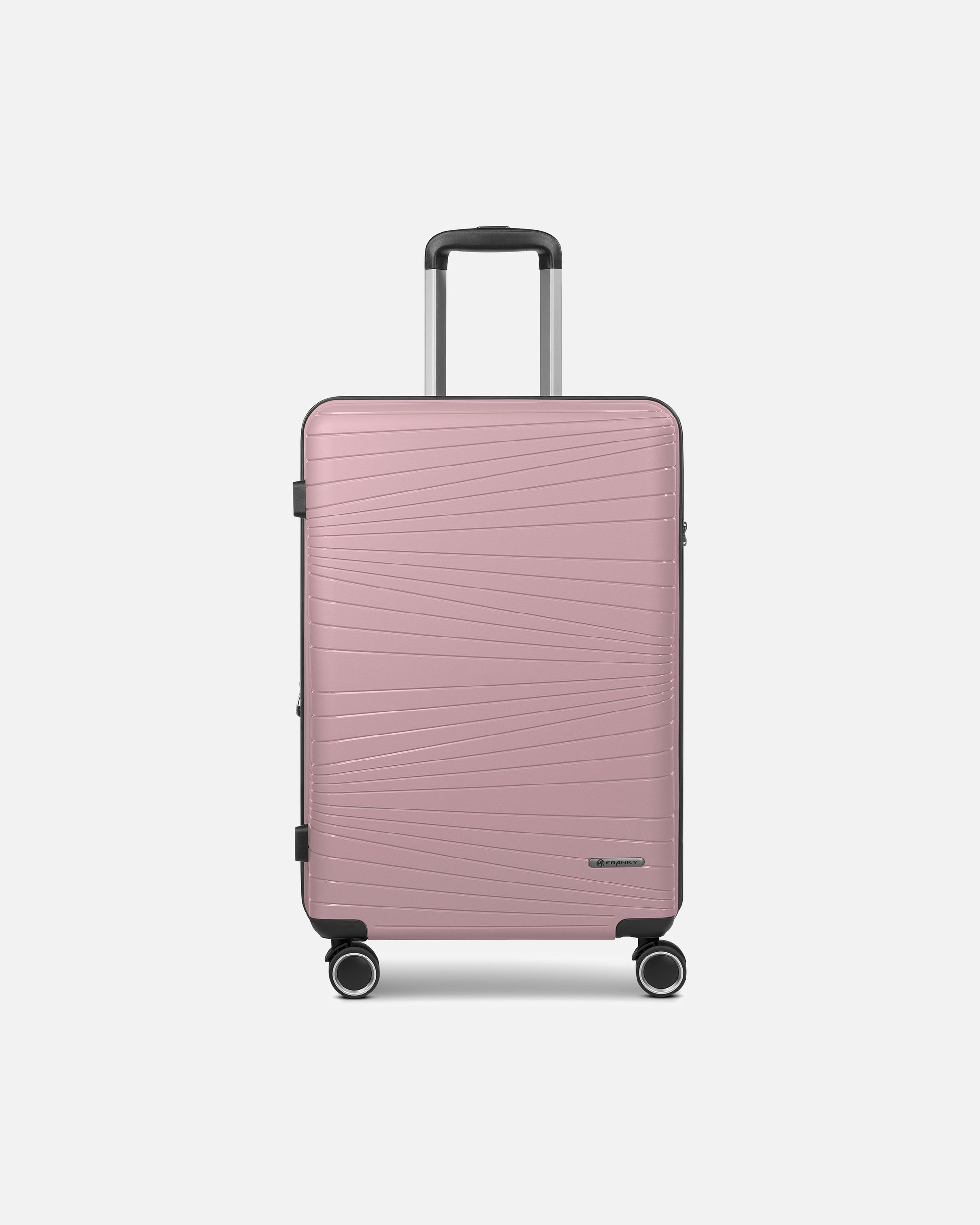 Valise trolley for HommeFrankyDallas 3.0 4 roues Valise cabine M 65 cm '"avec soufflet d''extension"'old rose