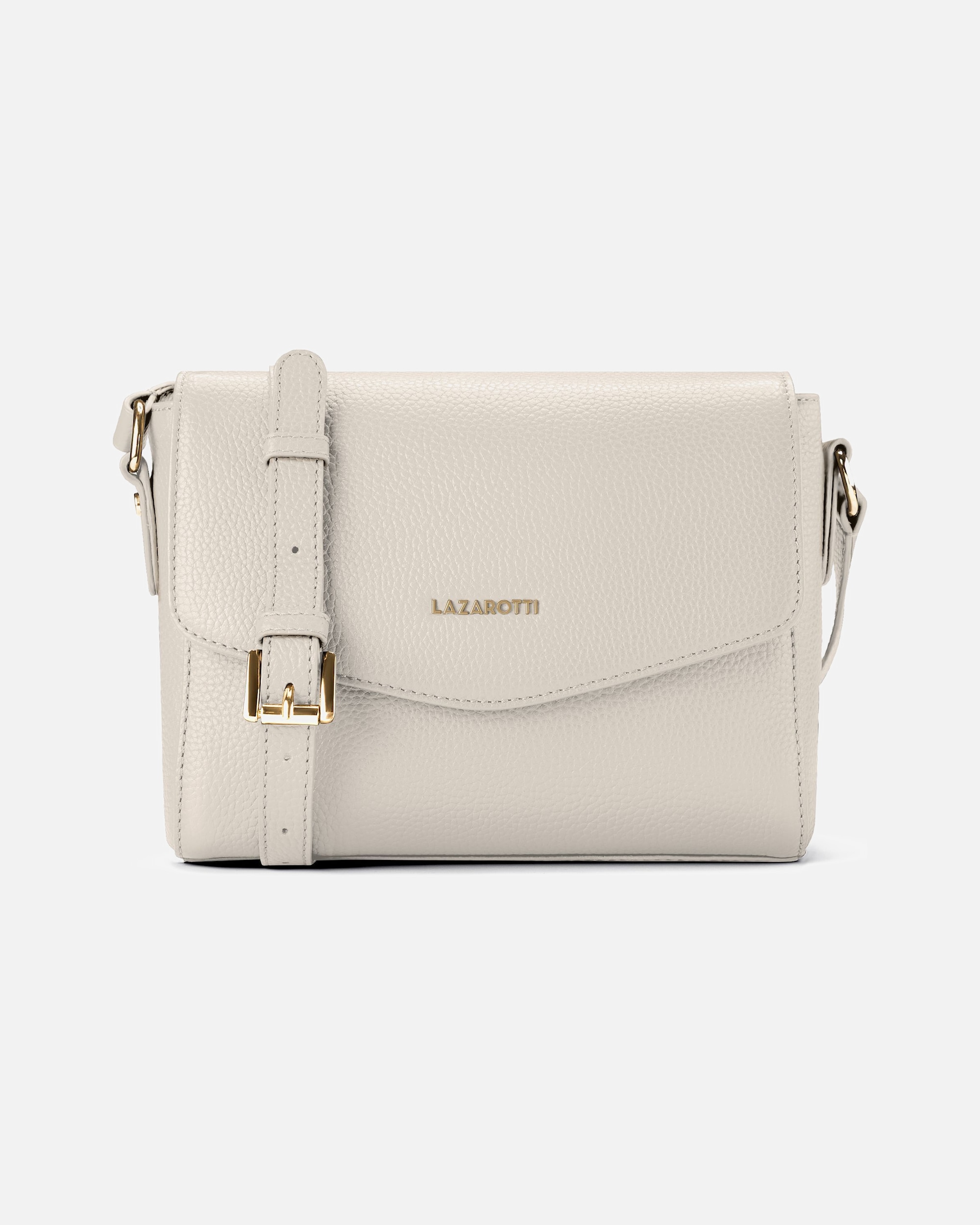 Umhängetasche für Weiblich Lazarotti Bologna Leather Umhängetasche cream