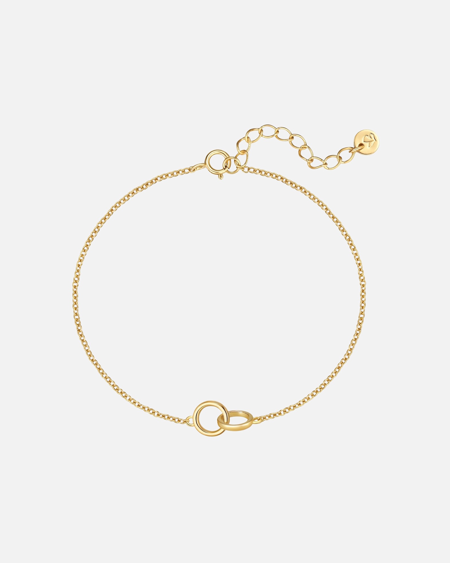 Bracelet for FemmeBracelet en argent sterling dans or jaune17,0 cm Basislänge + 3,0 cm Verlängerung